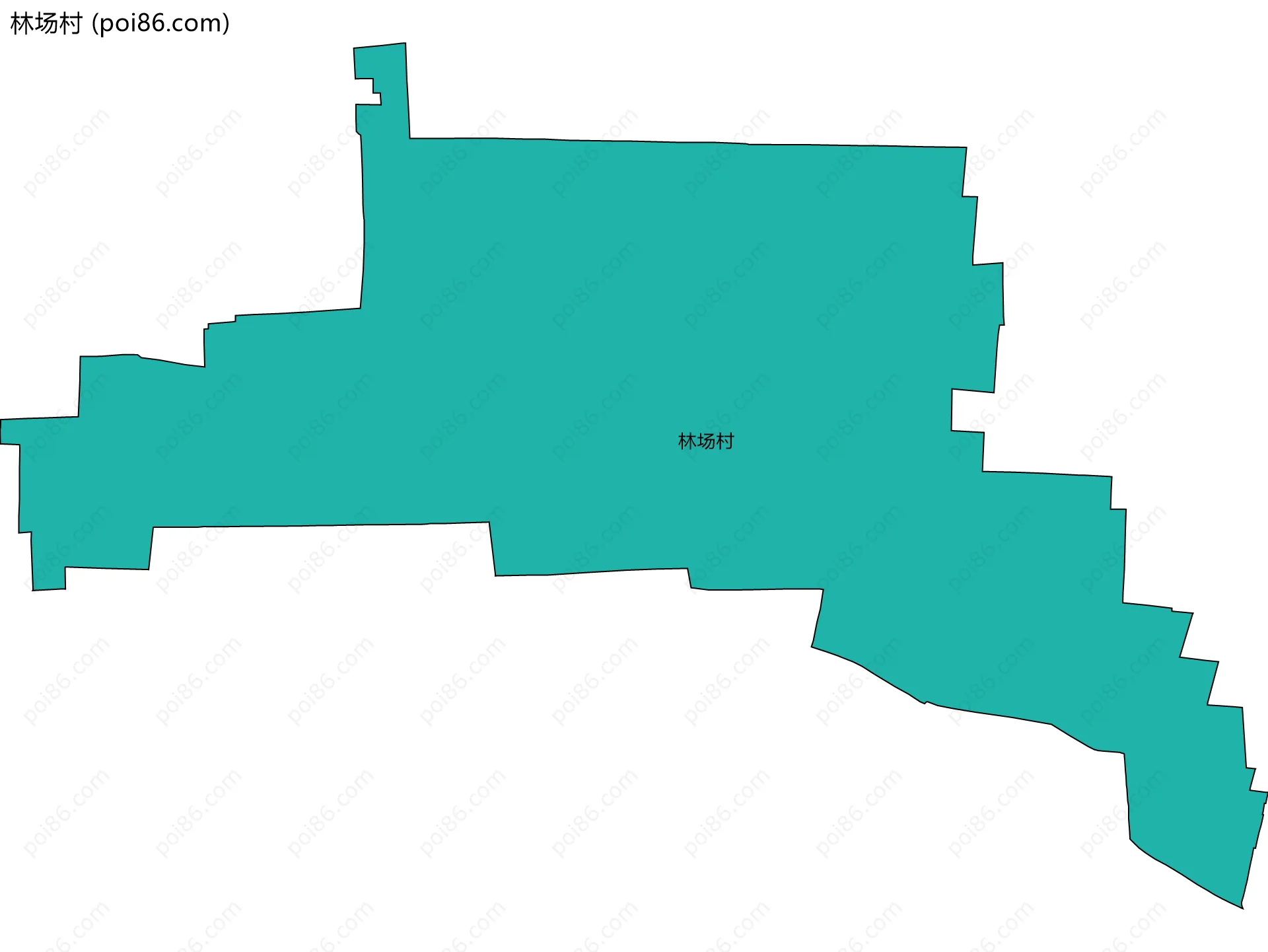 林场村边界地图