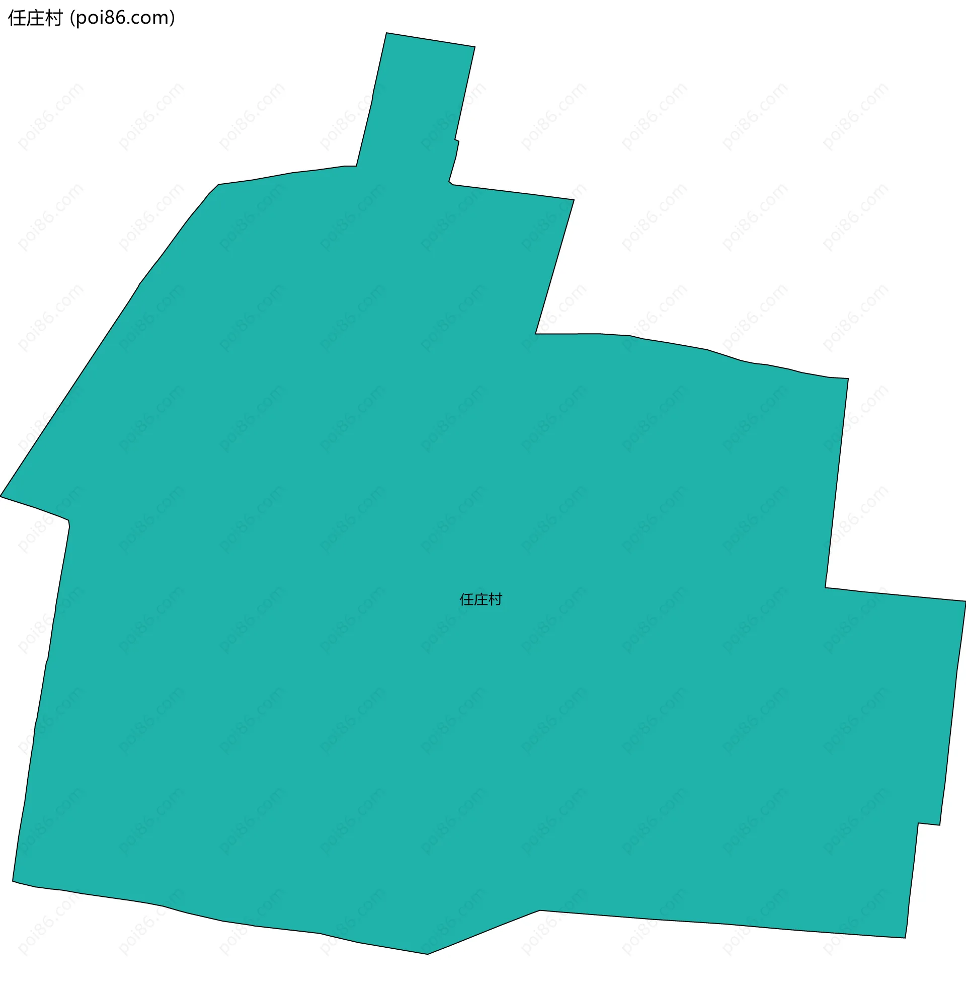 任庄村边界地图