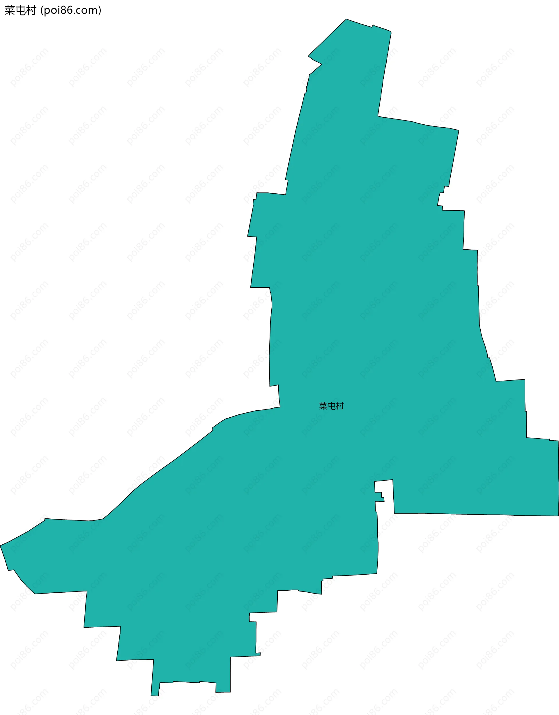 菜屯村边界地图