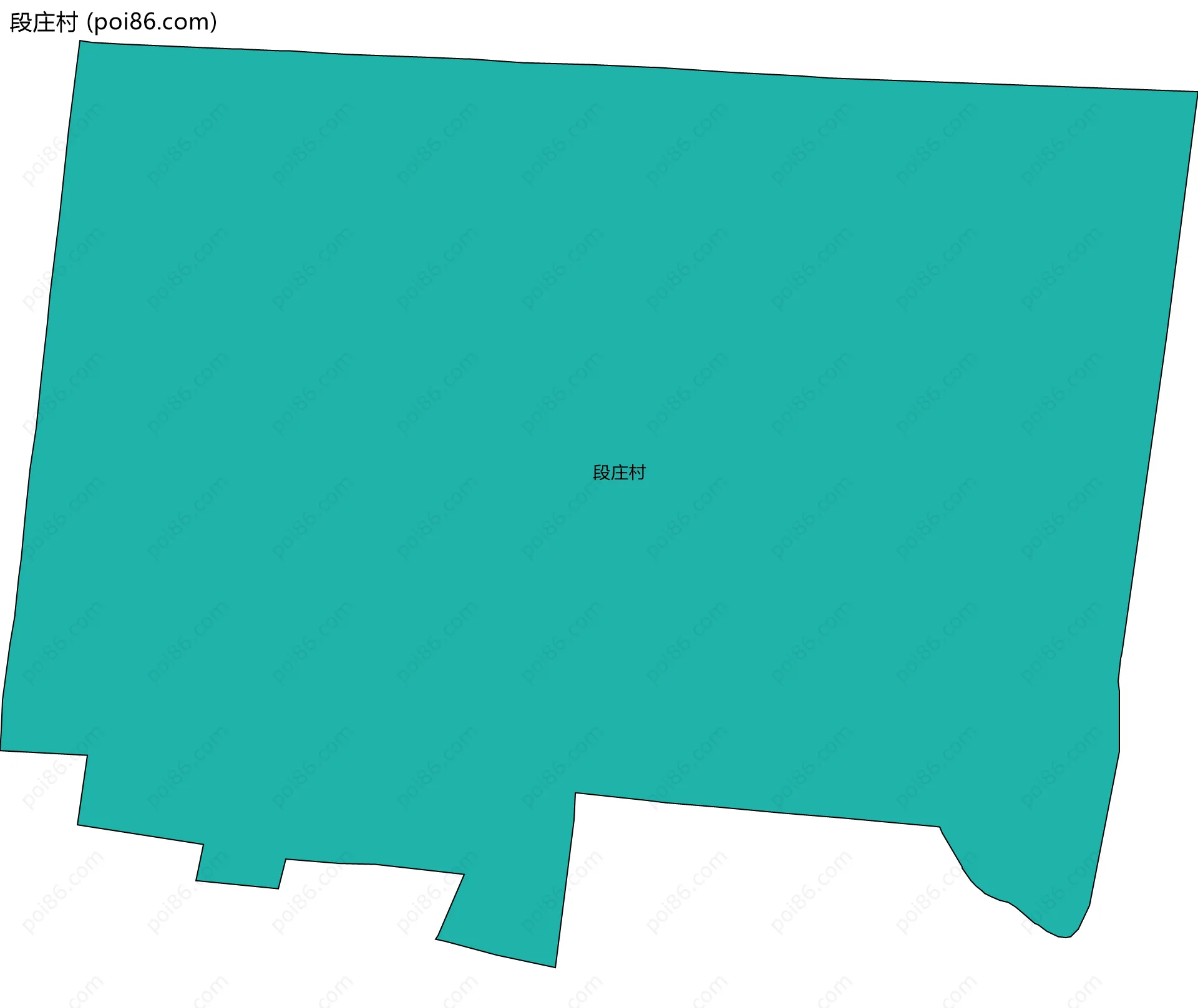 段庄村边界地图
