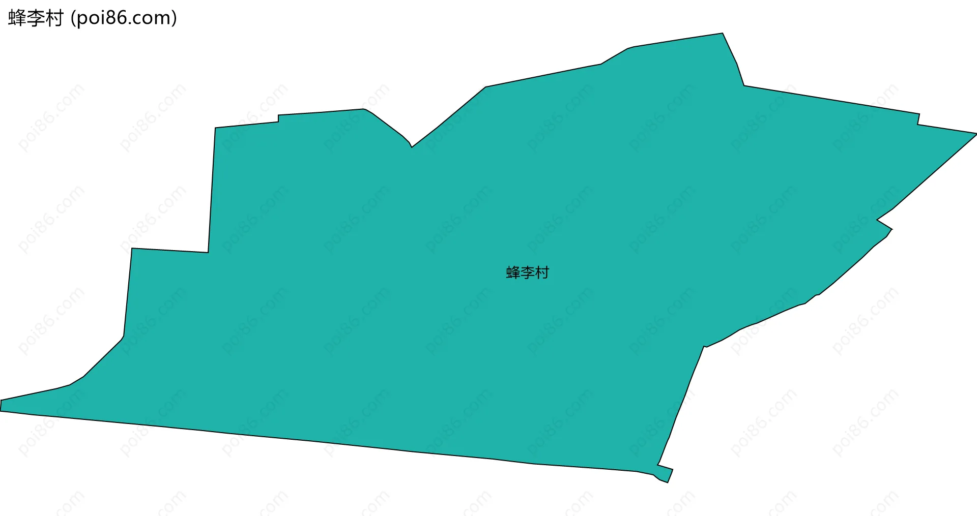 蜂李村边界地图