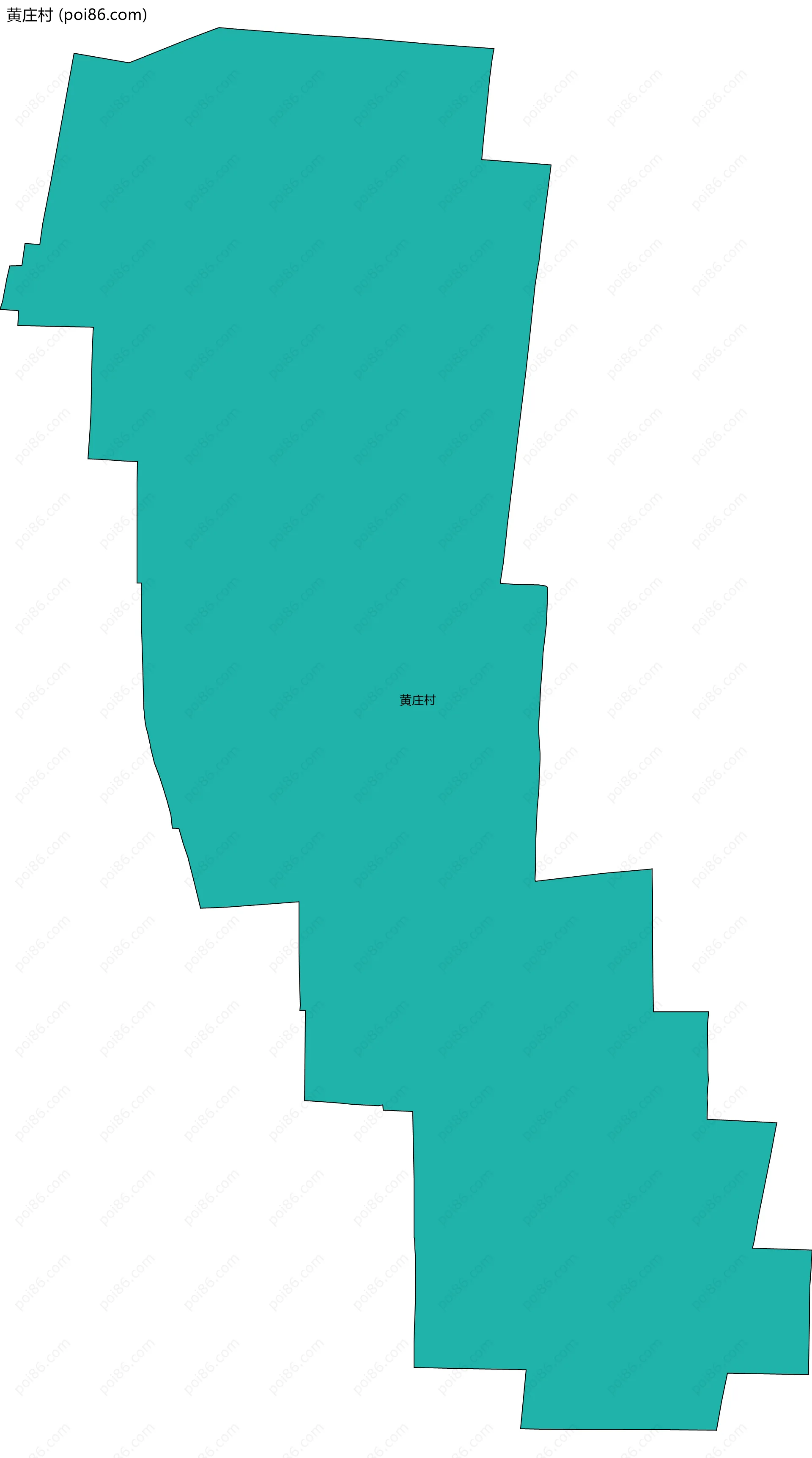 黄庄村边界地图