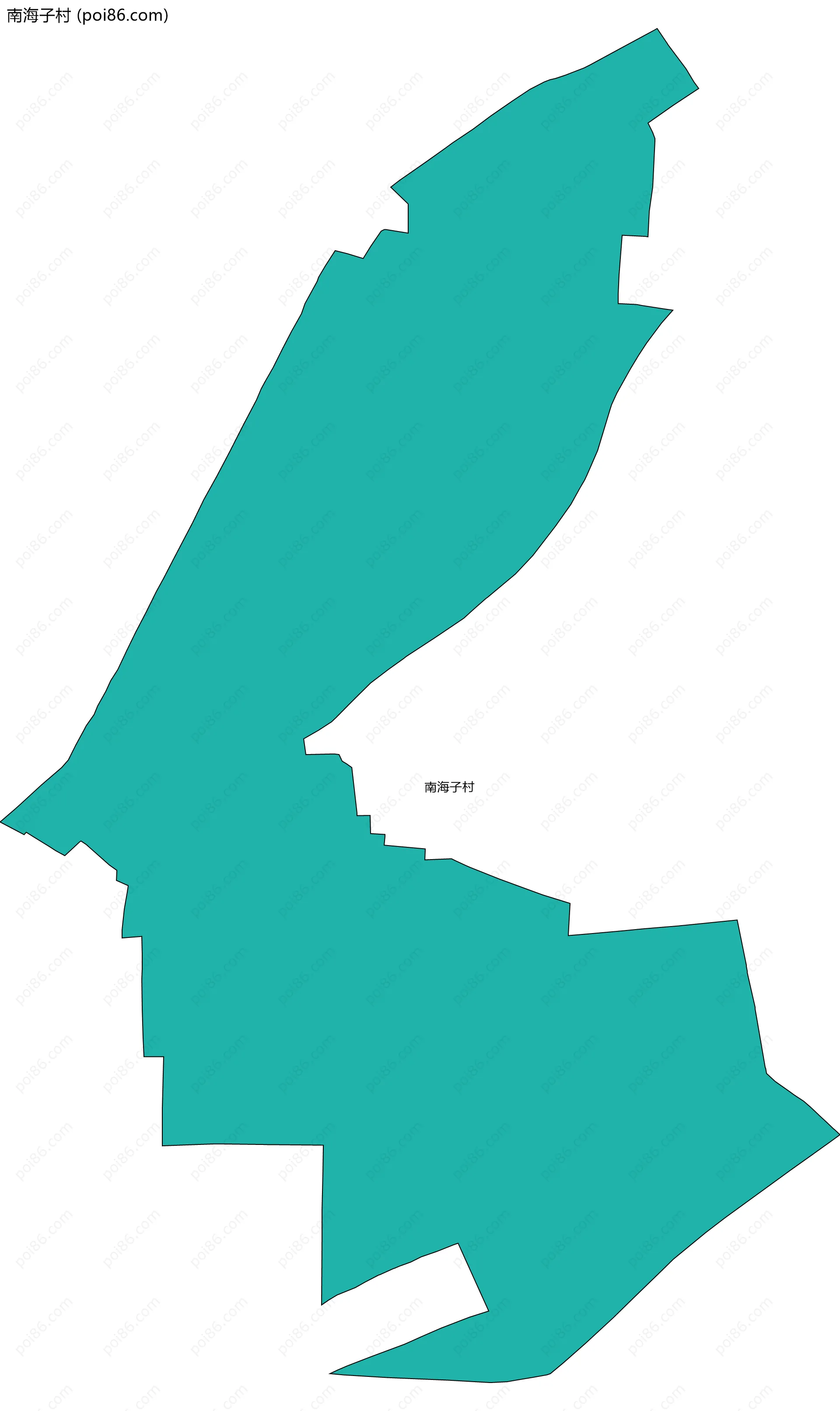 南海子村边界地图