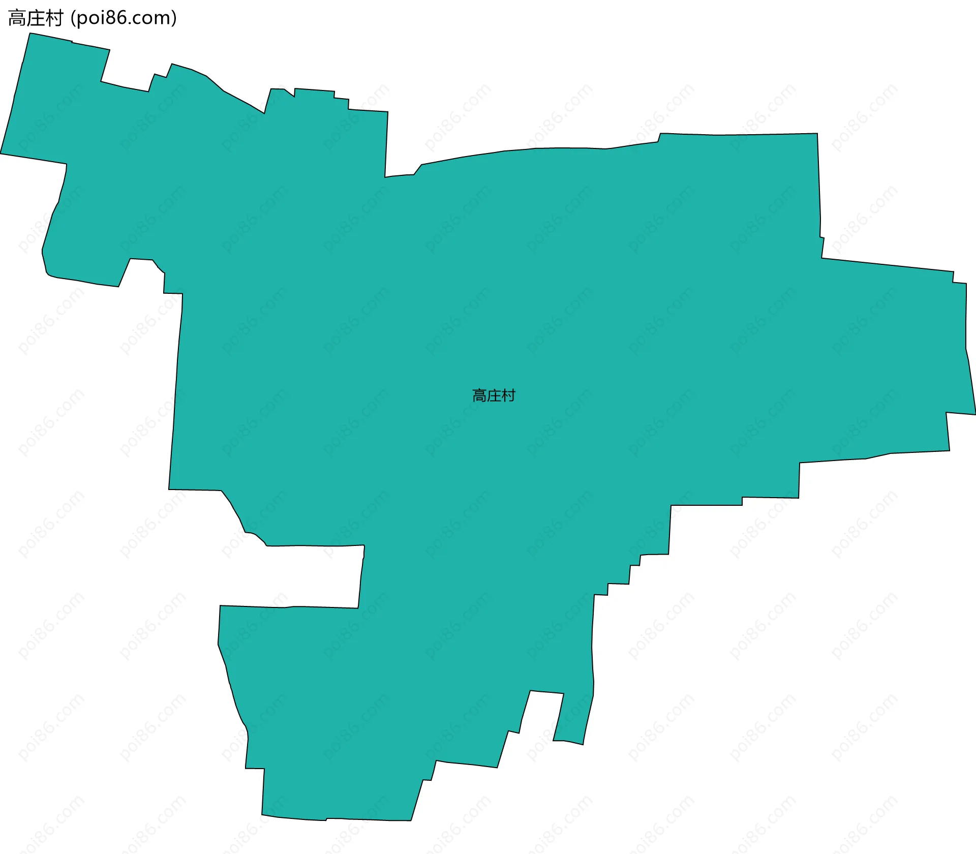 高庄村边界地图