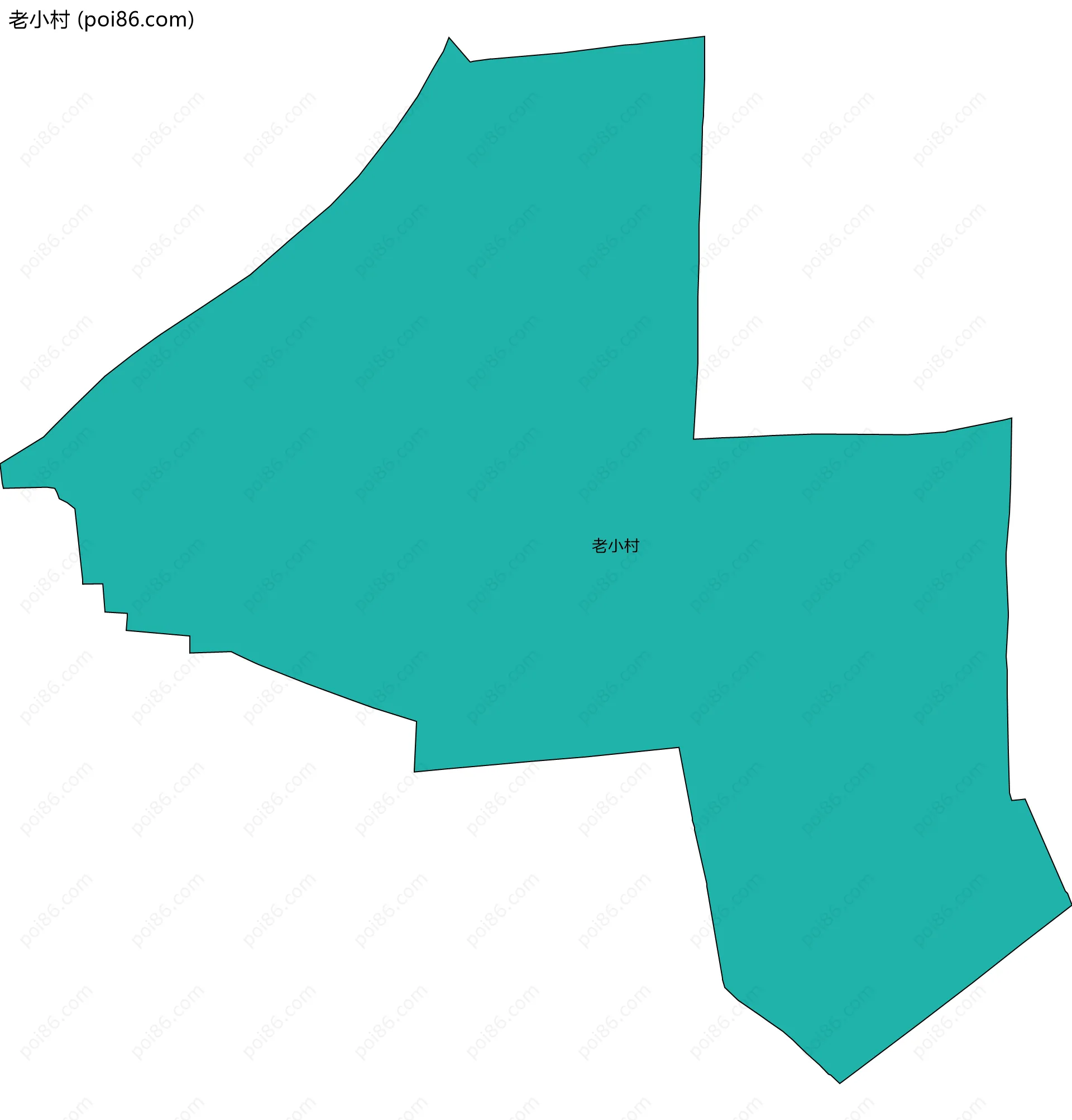 老小村边界地图