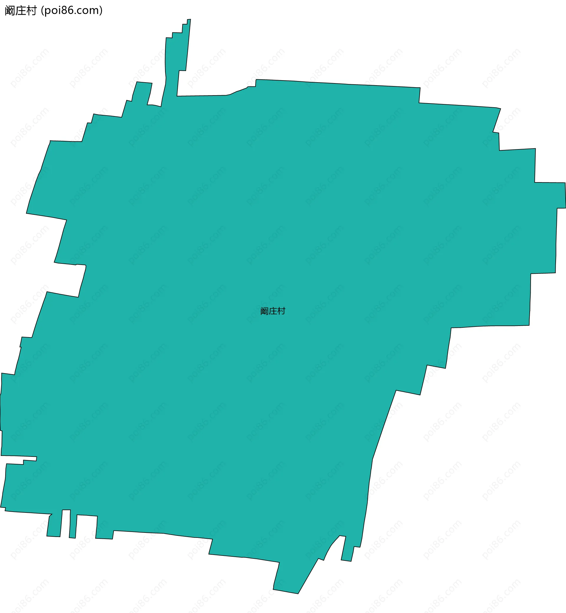 阚庄村边界地图