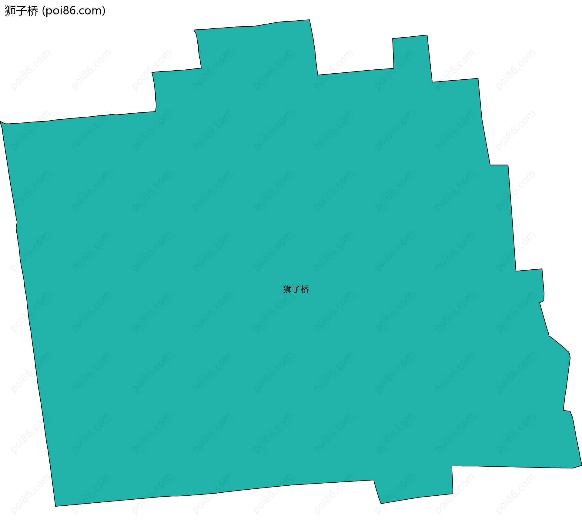 狮子桥边界地图