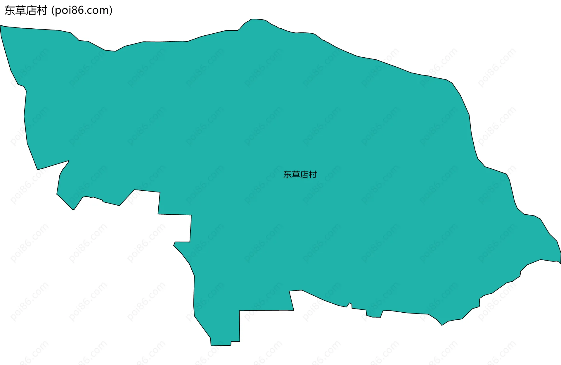 东草店村边界地图