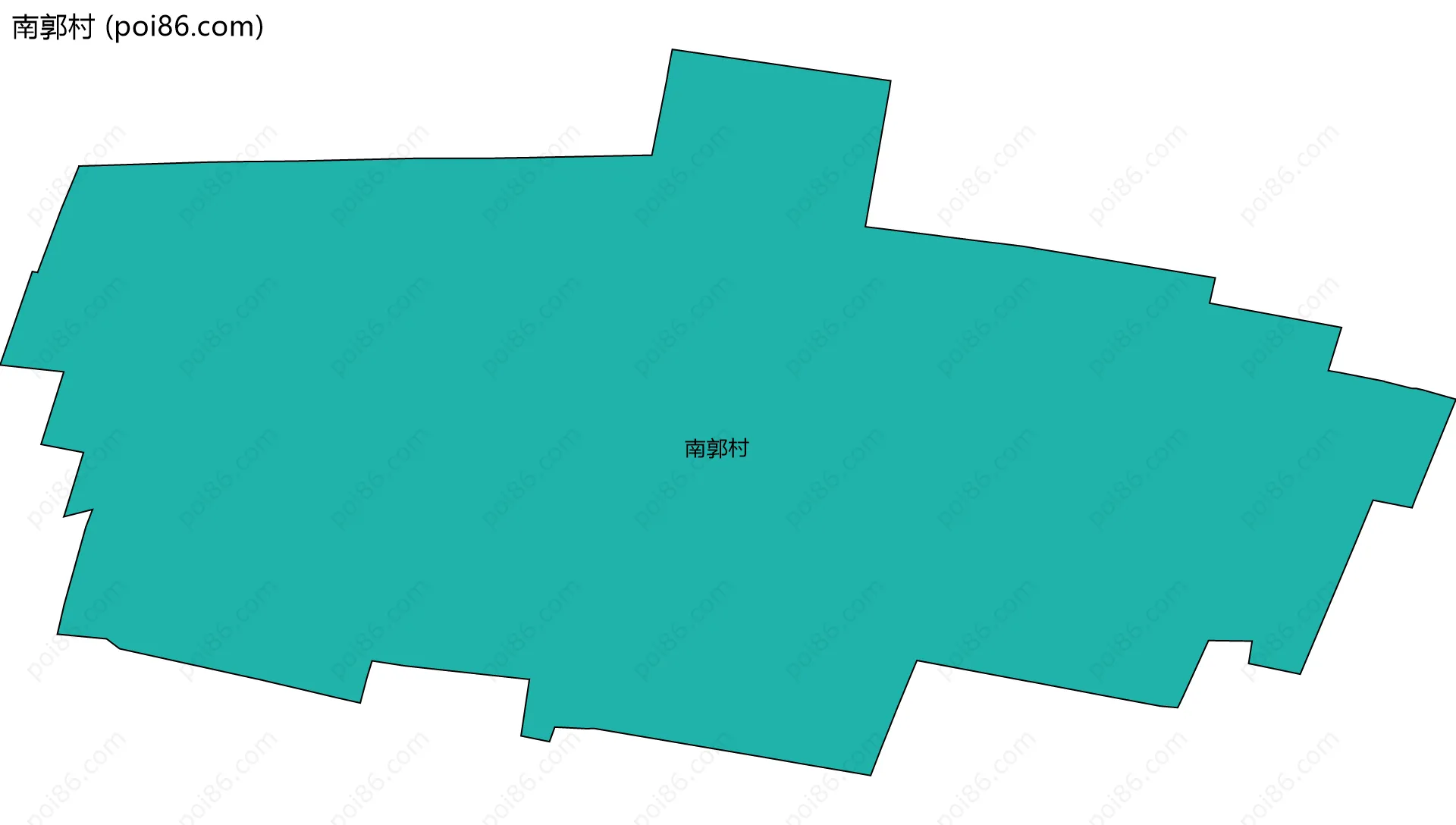 南郭村边界地图