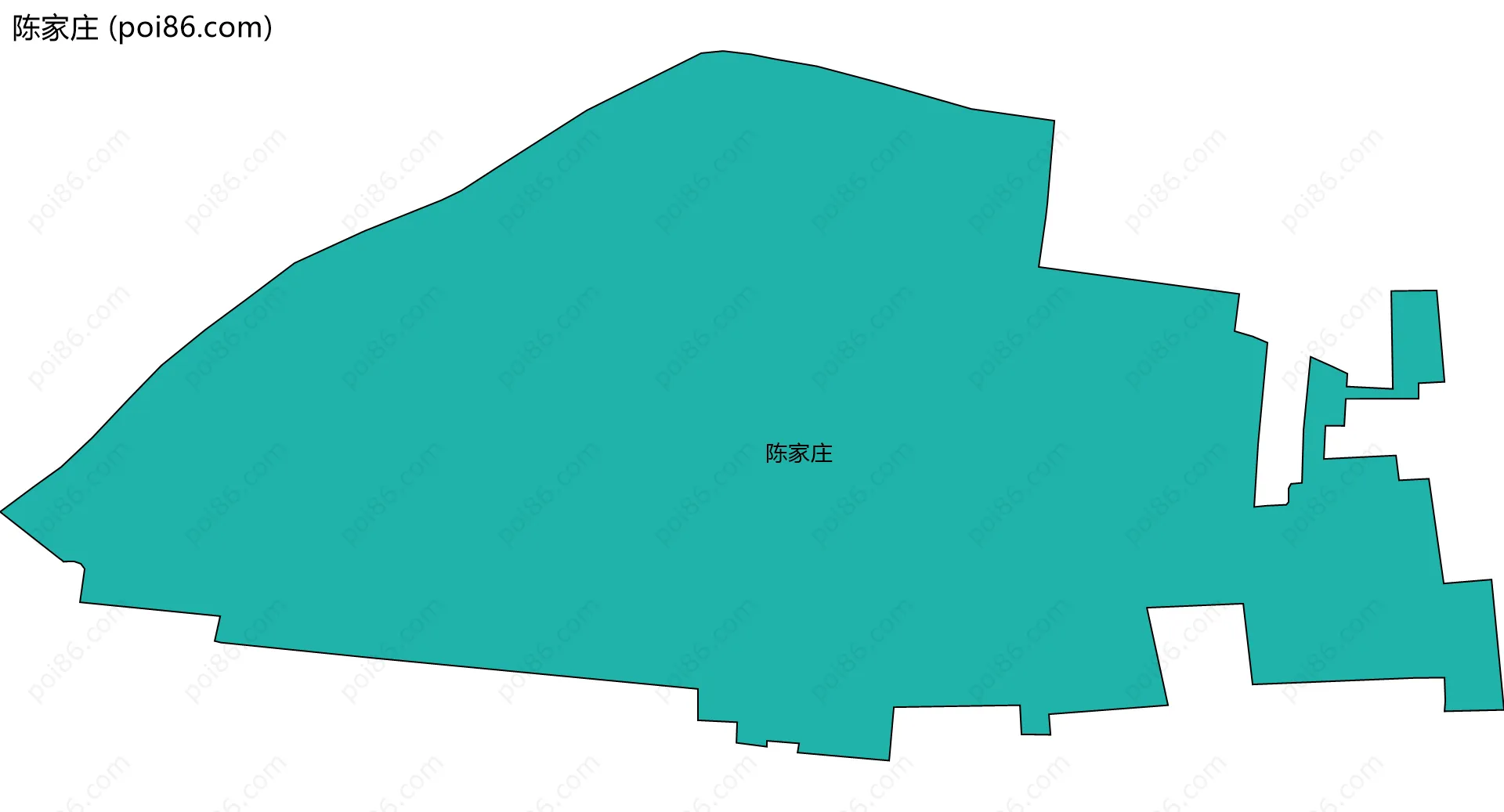 陈家庄边界地图