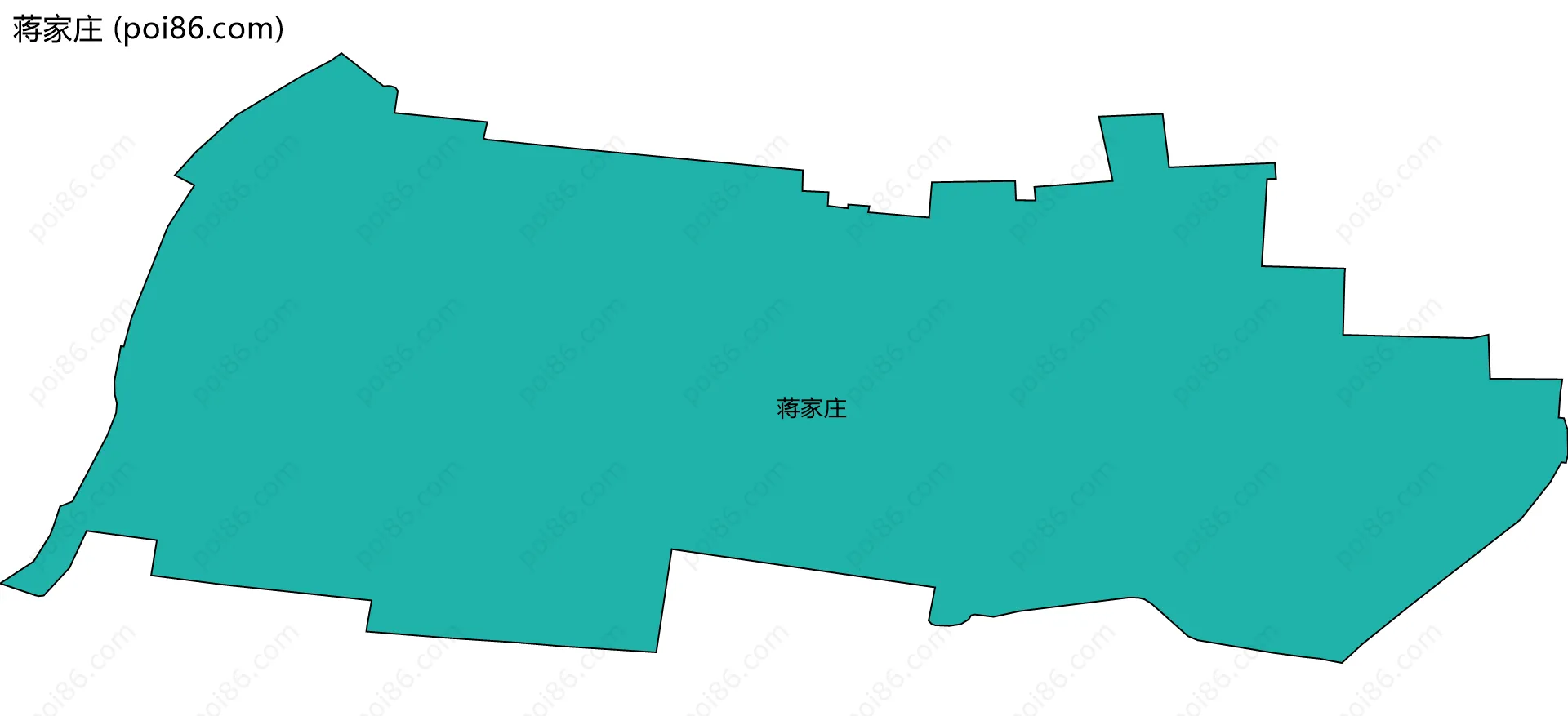 蒋家庄边界地图