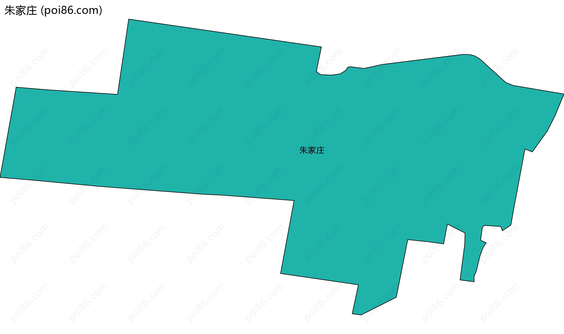 朱家庄边界地图