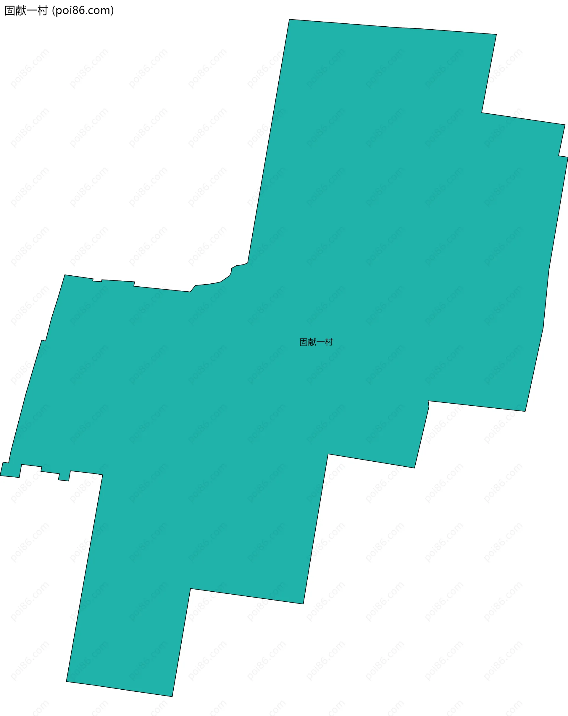 固献一村边界地图
