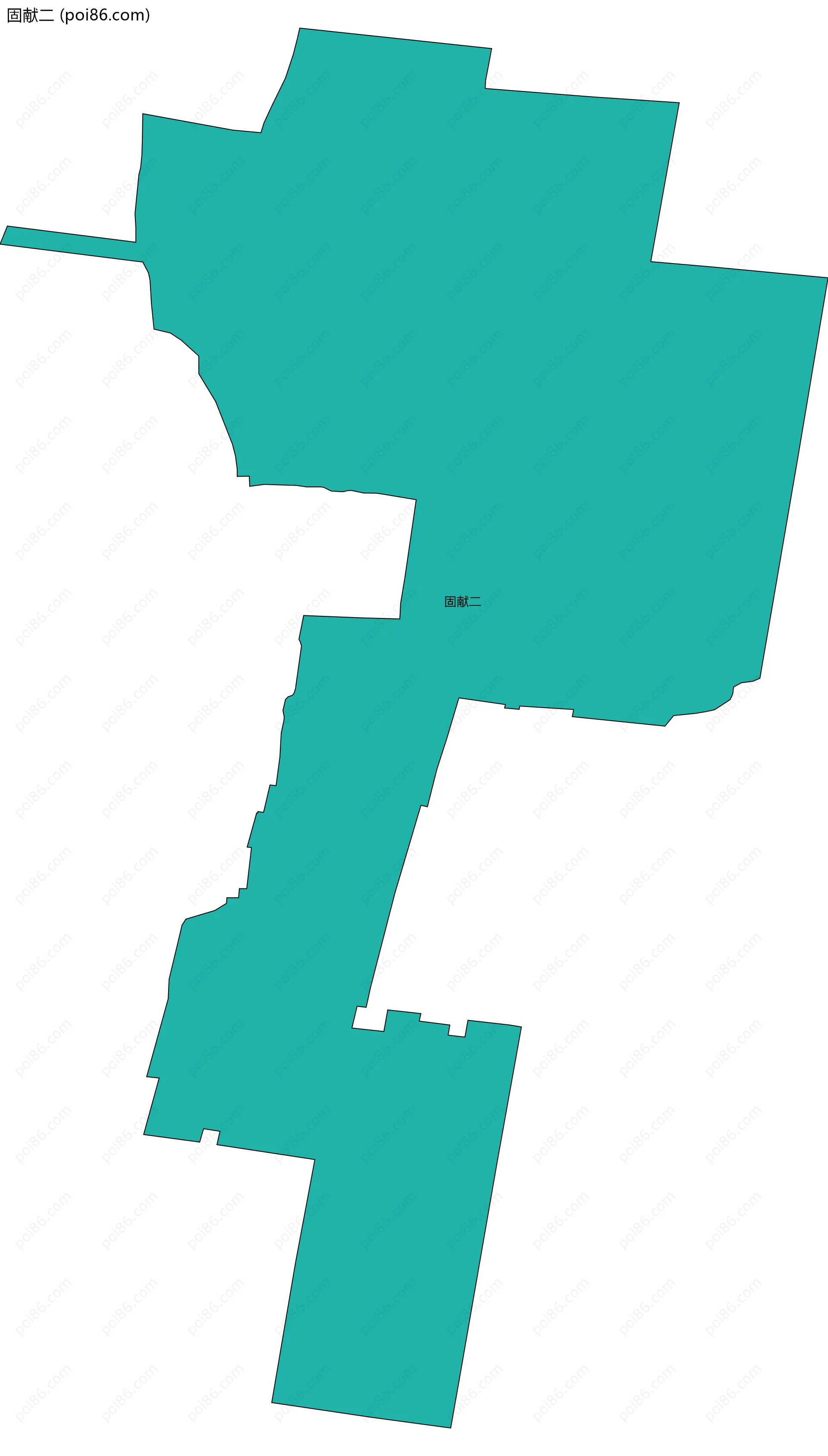 固献二边界地图
