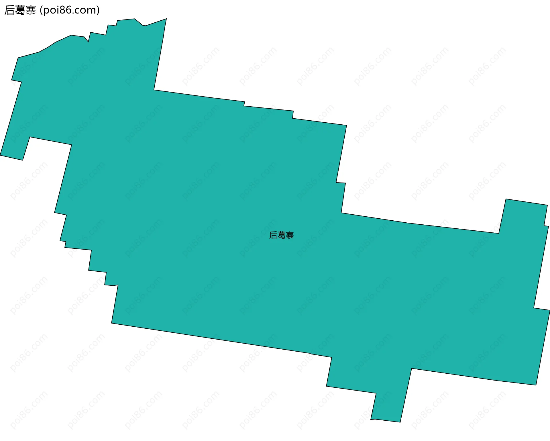 后葛寨边界地图