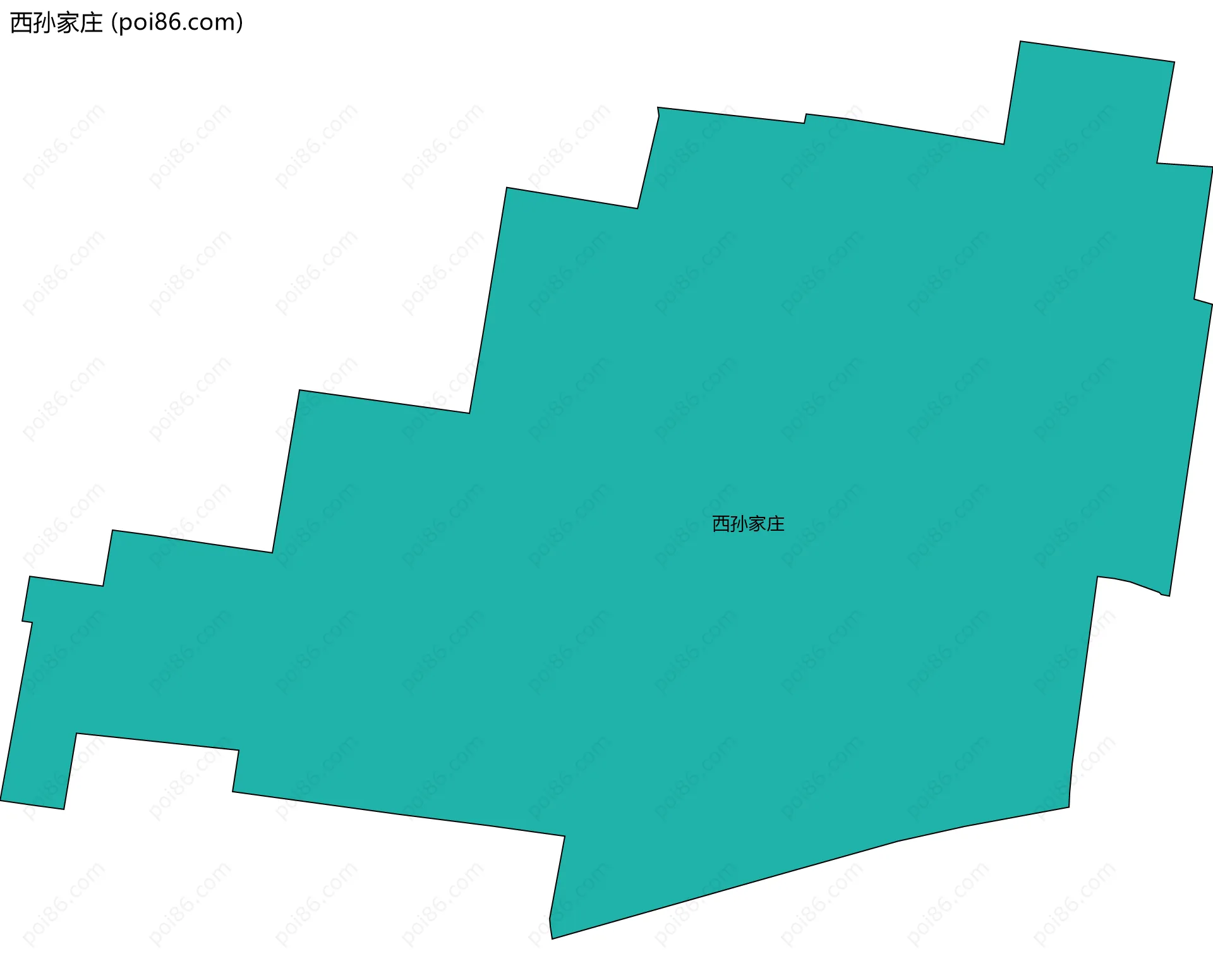 西孙家庄边界地图