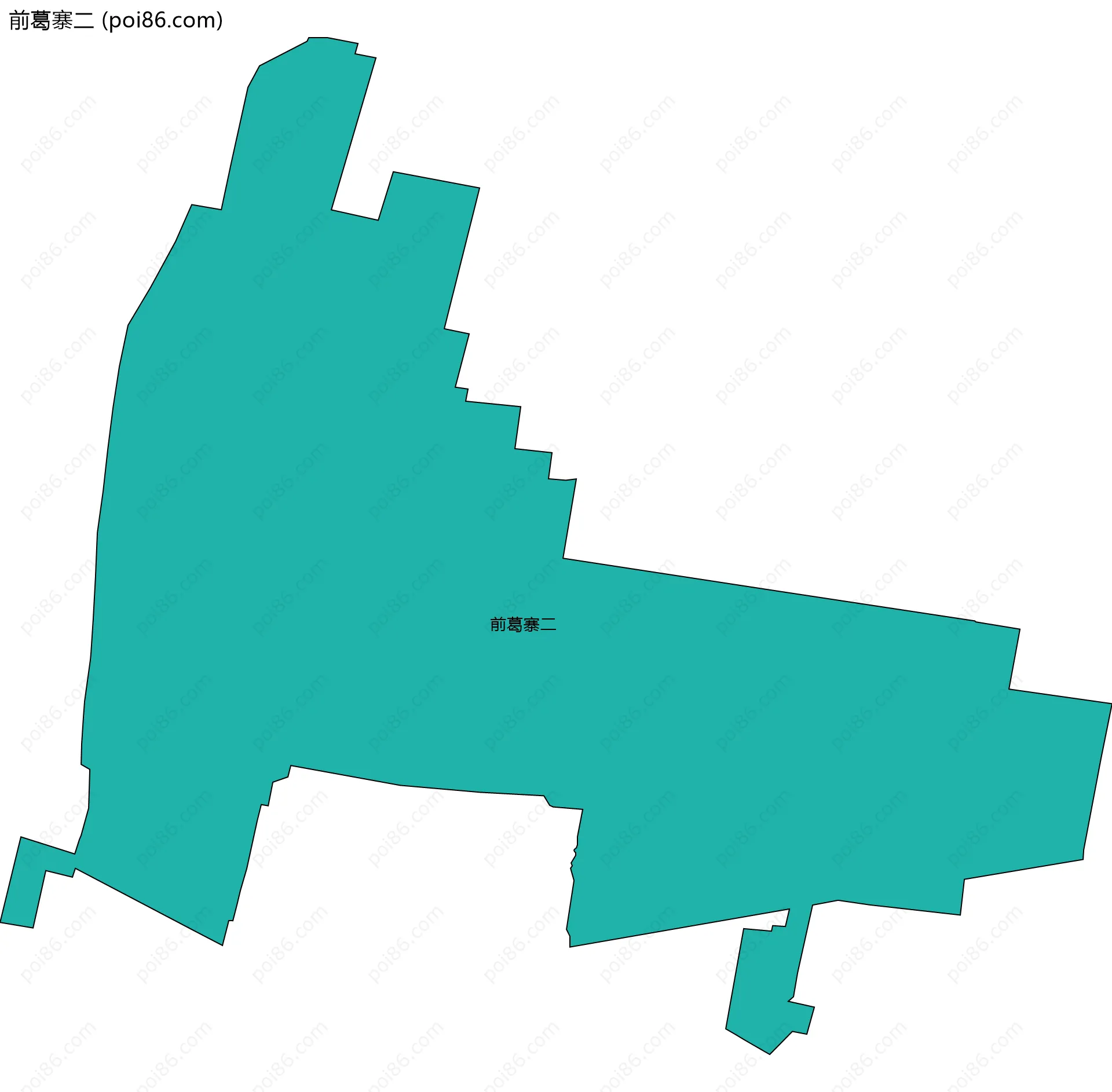 前葛寨二边界地图