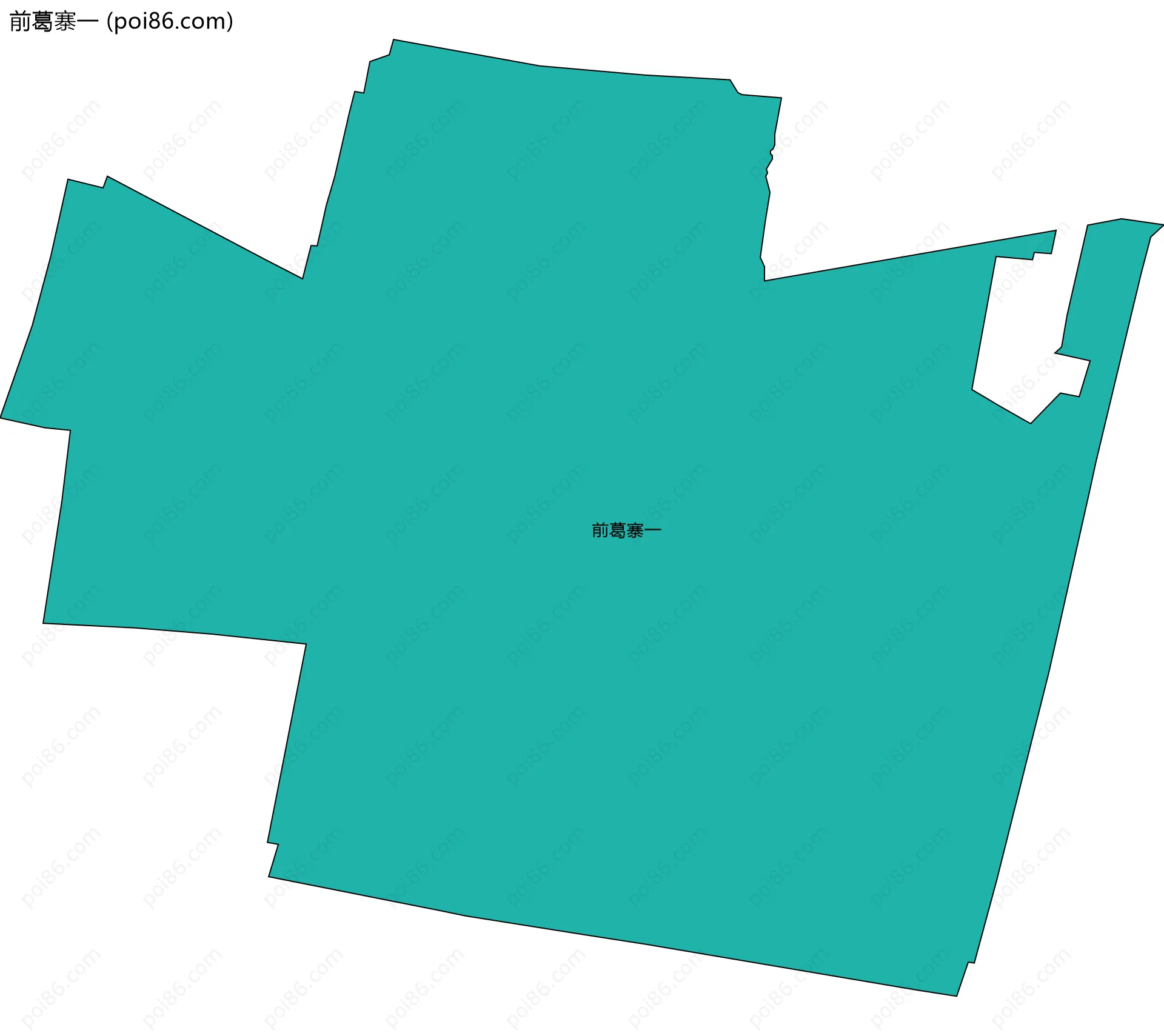 前葛寨一边界地图