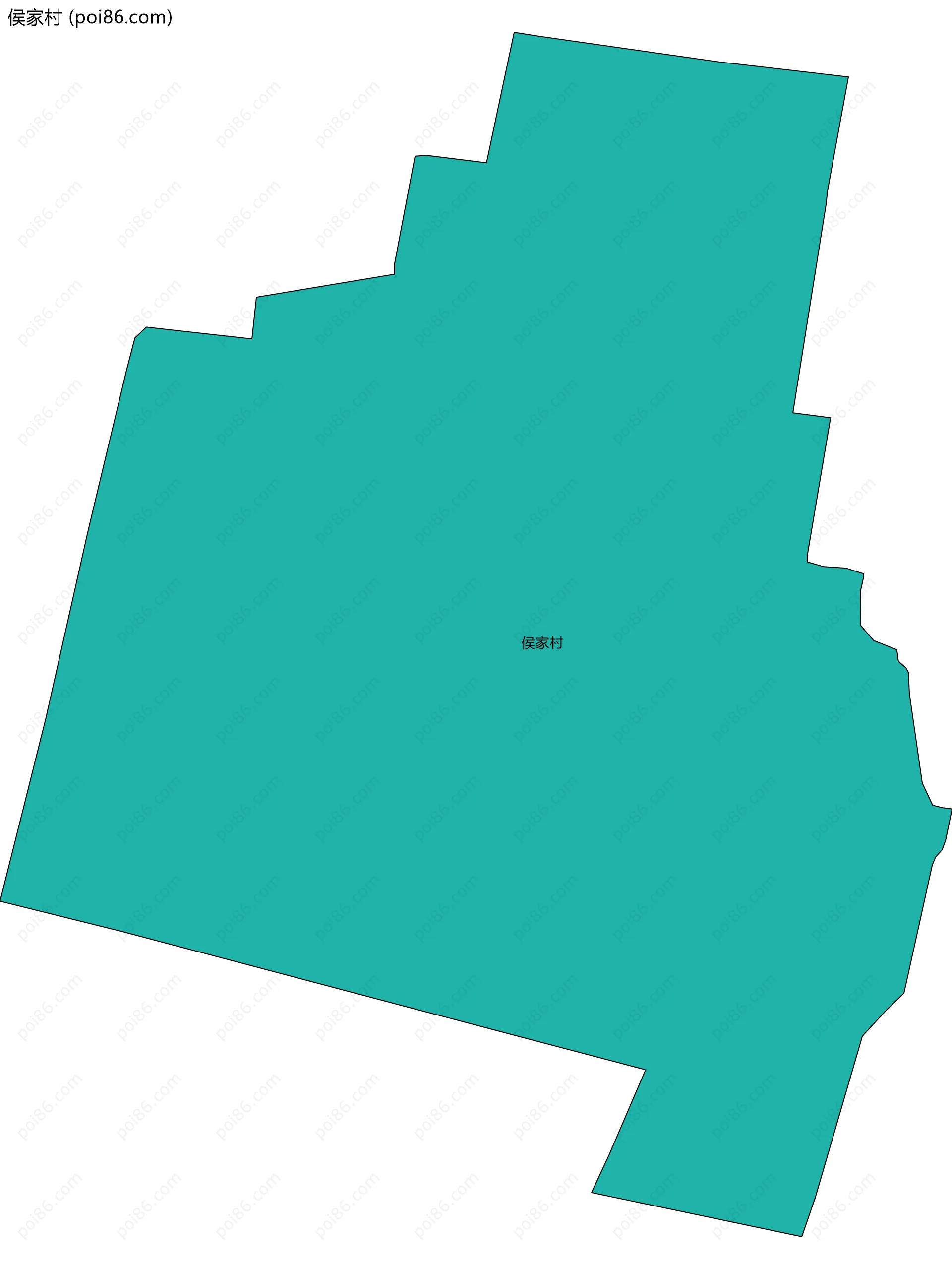 侯家村边界地图