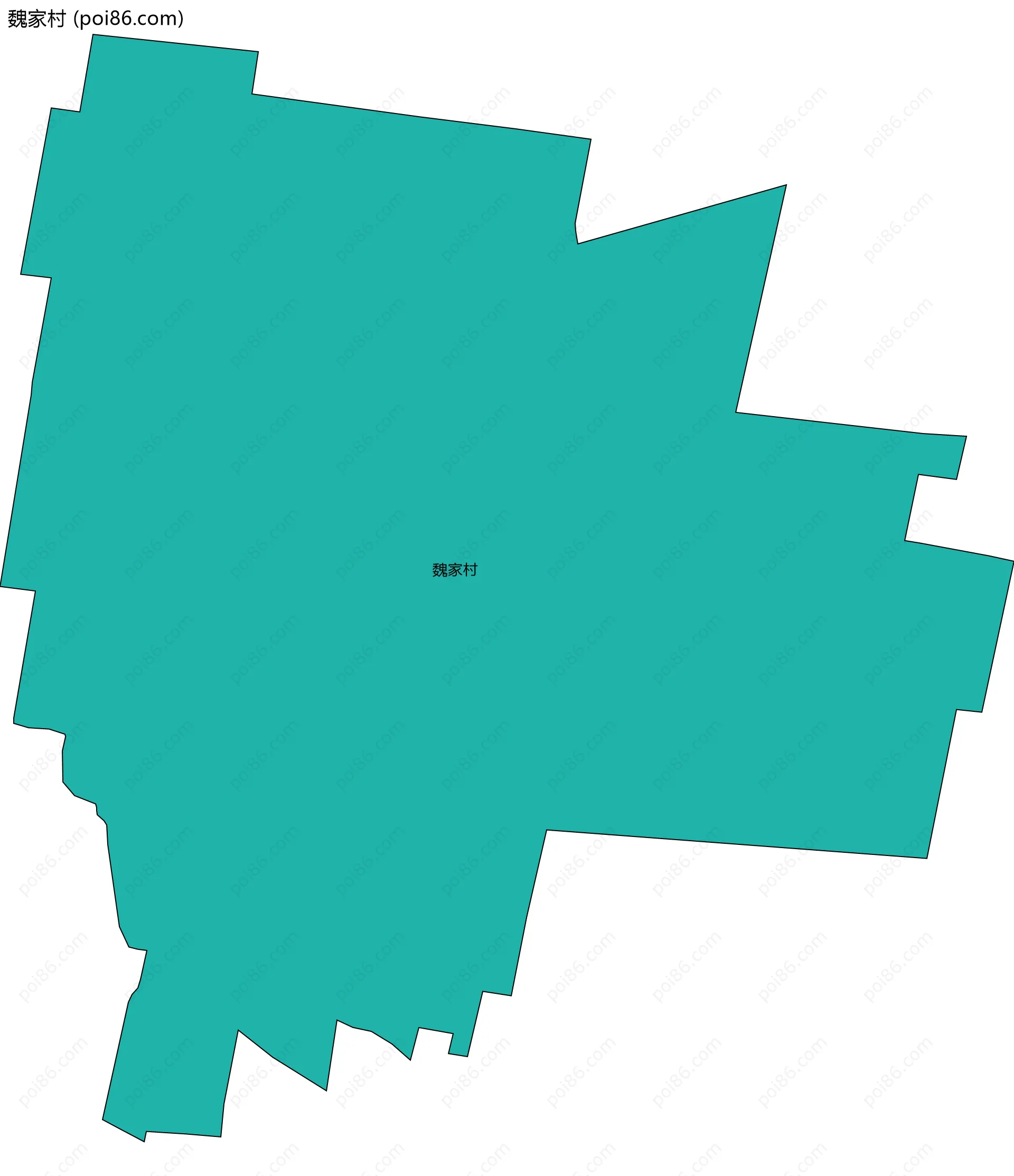 魏家村边界地图