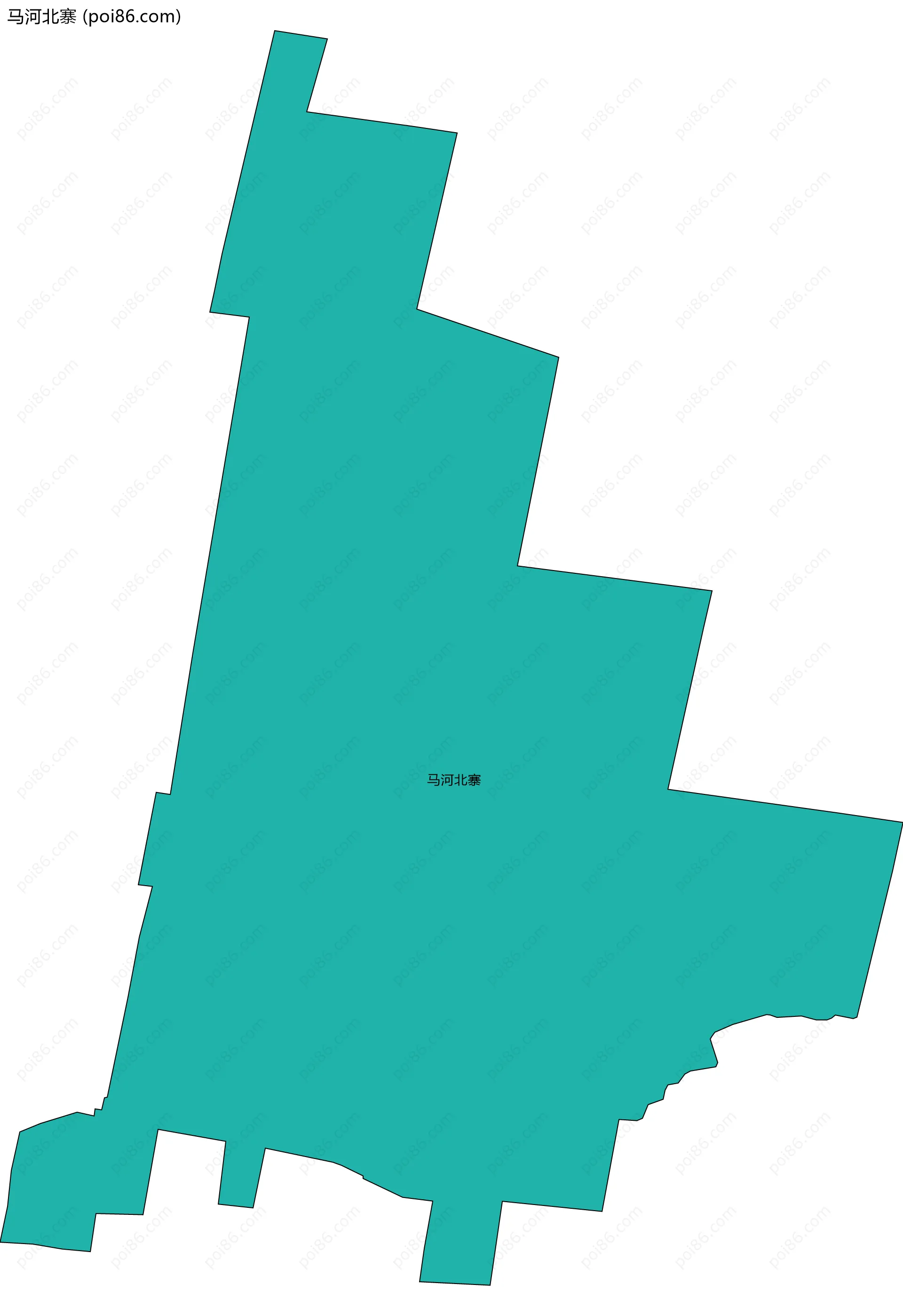 马河北寨边界地图