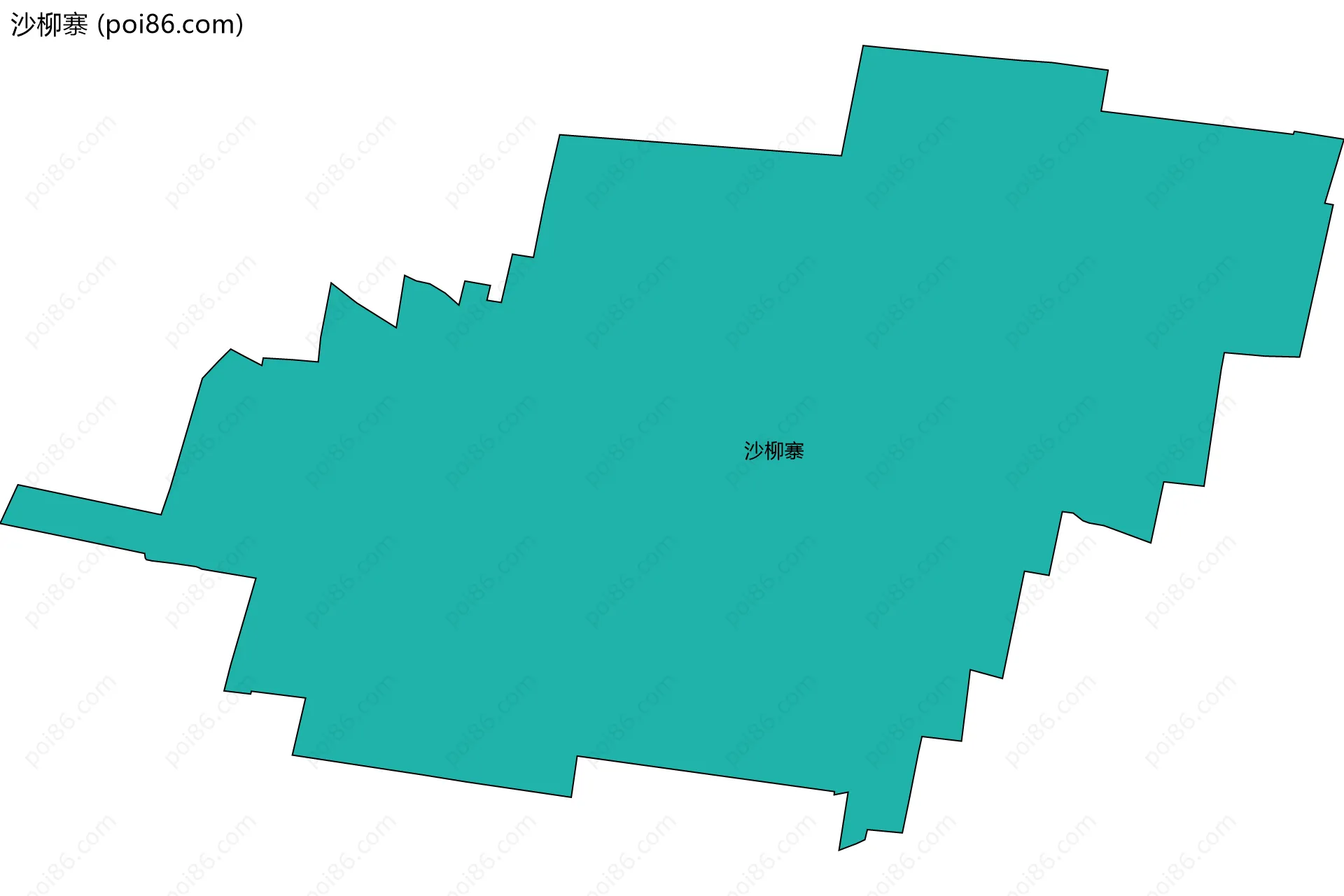 沙柳寨边界地图
