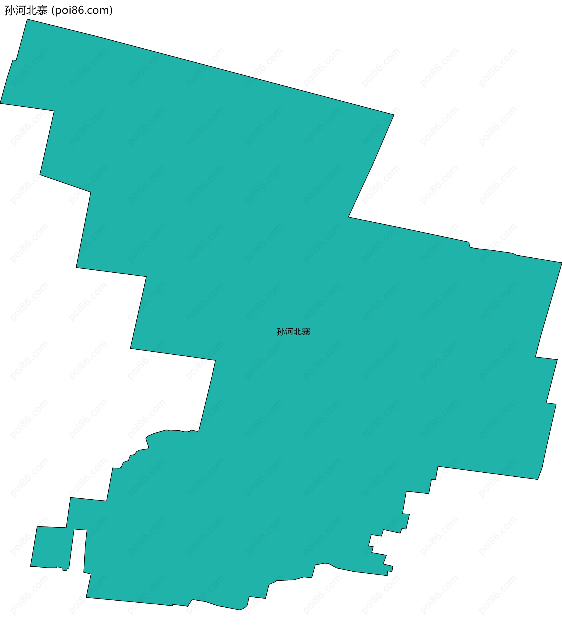 孙河北寨边界地图