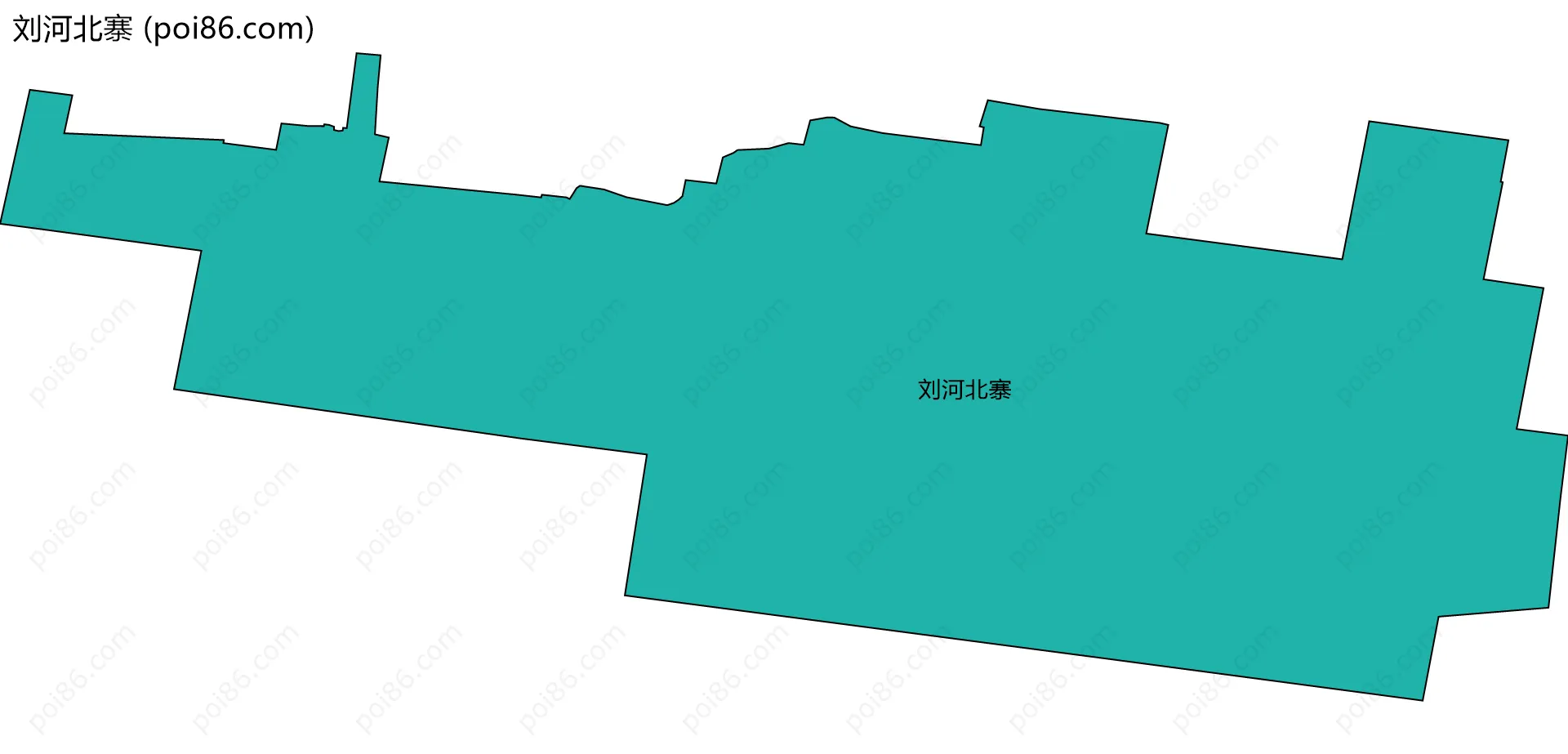 刘河北寨边界地图