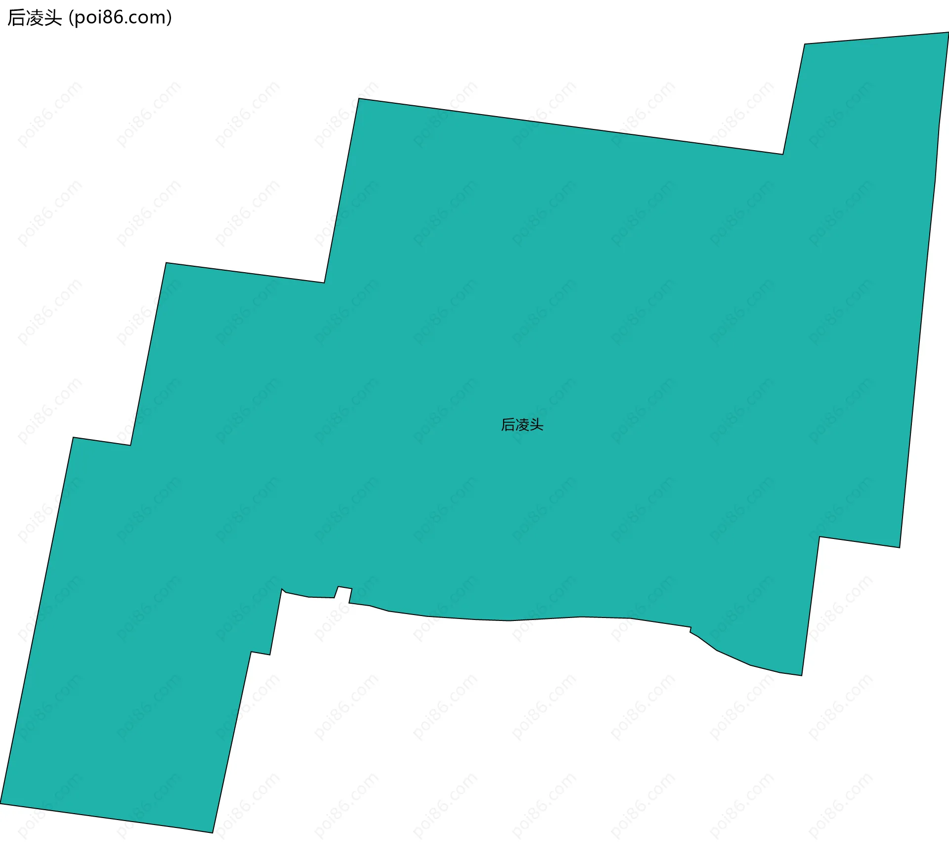 后凌头边界地图
