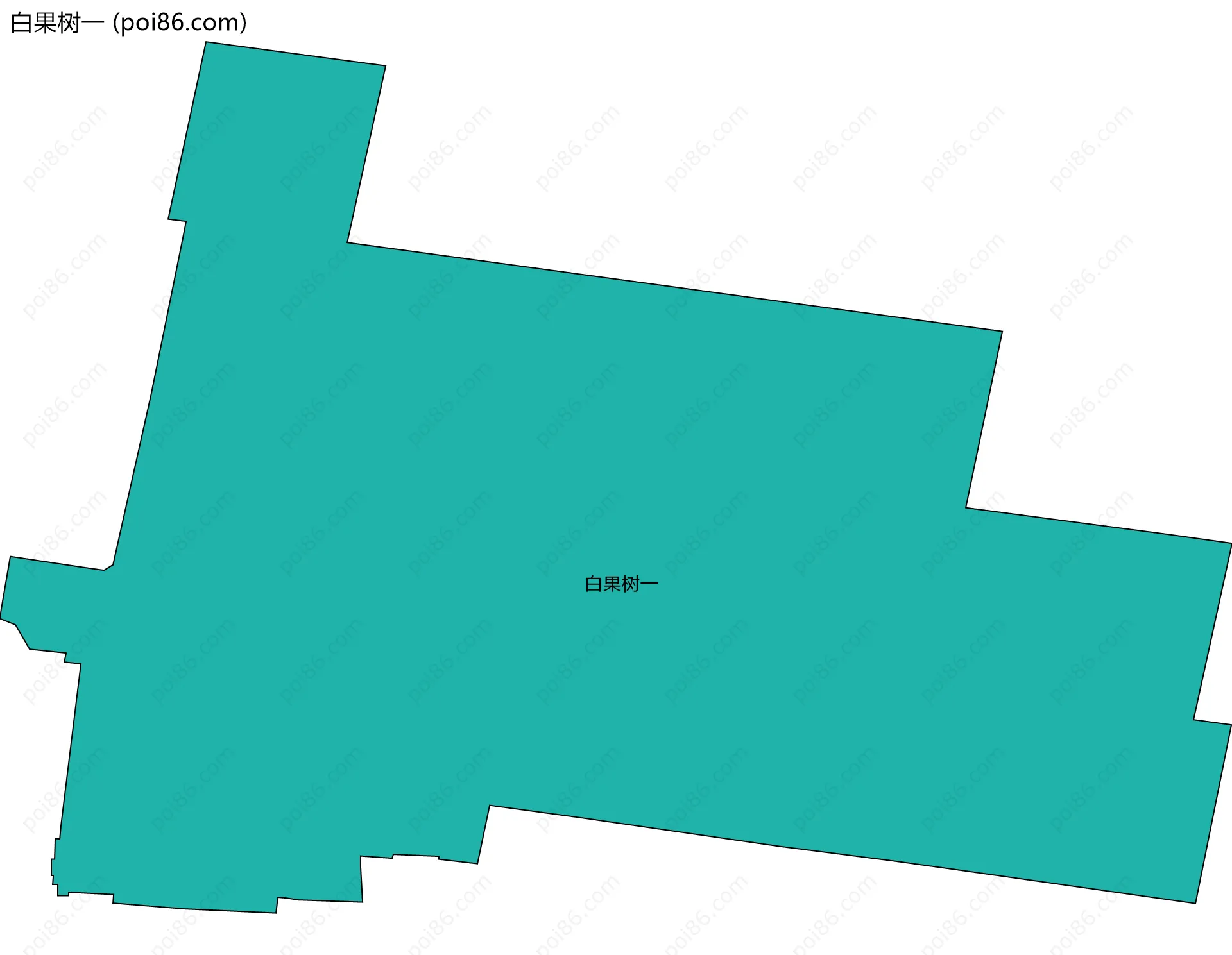 白果树一边界地图