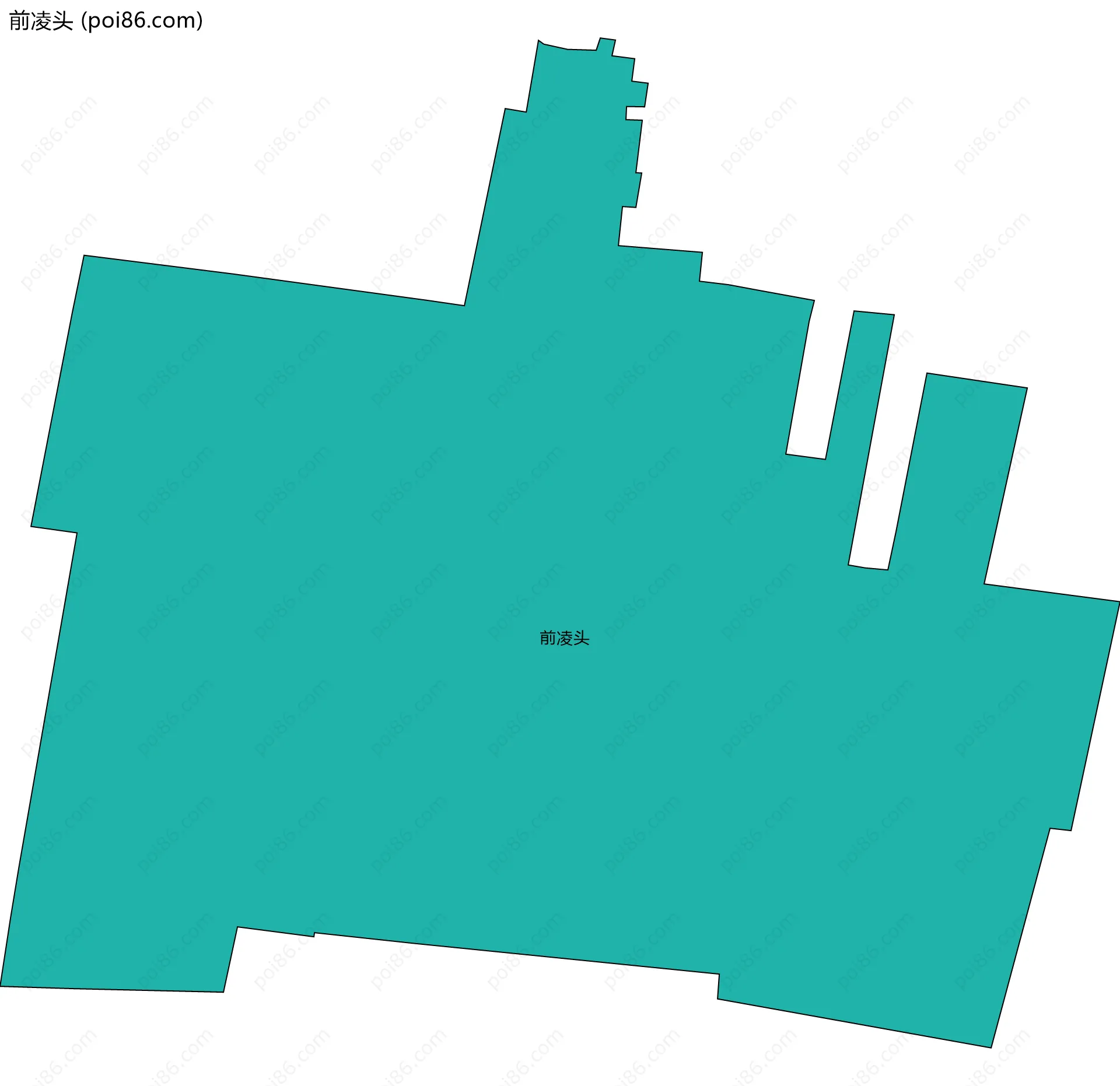 前凌头边界地图
