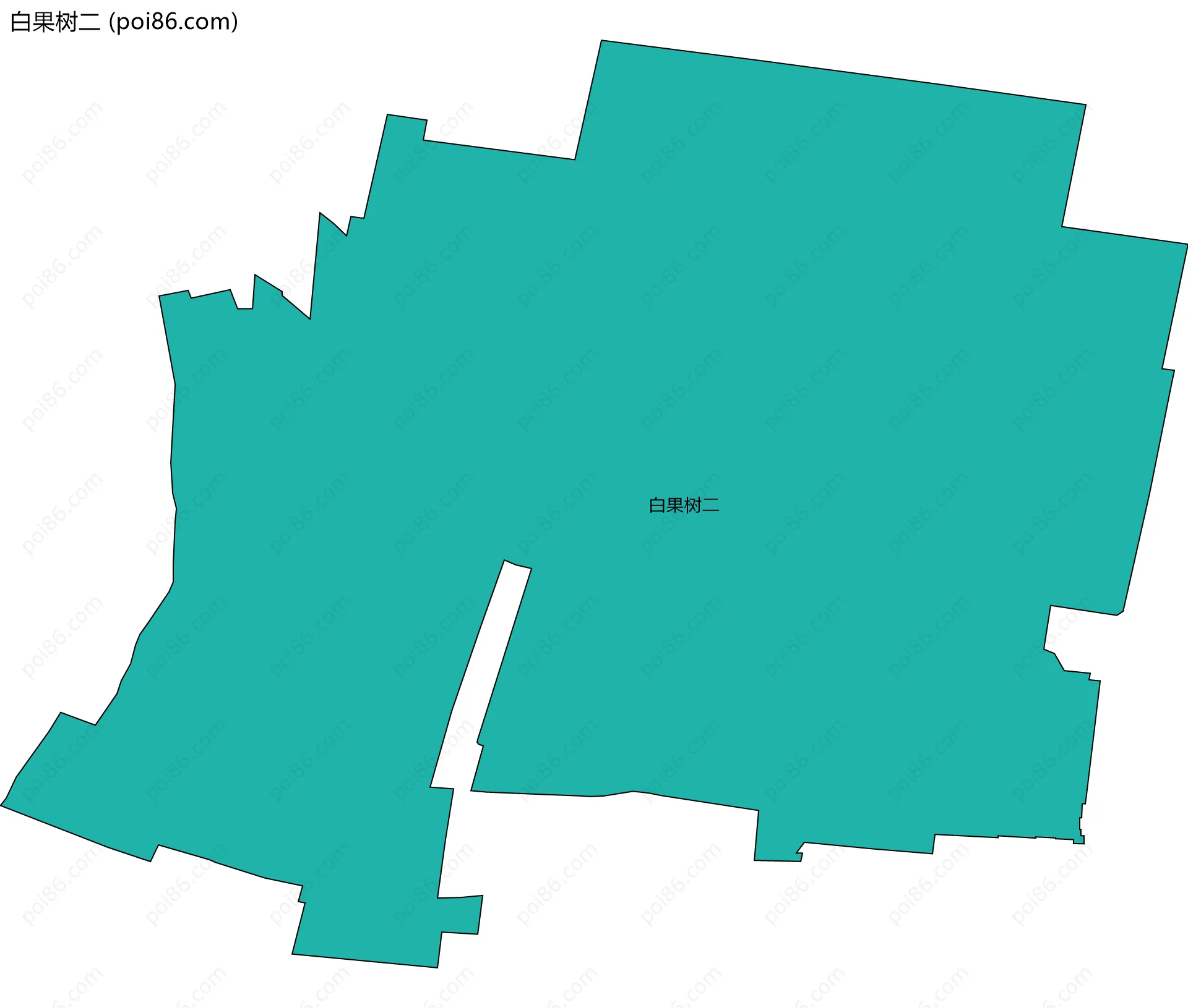 白果树二边界地图