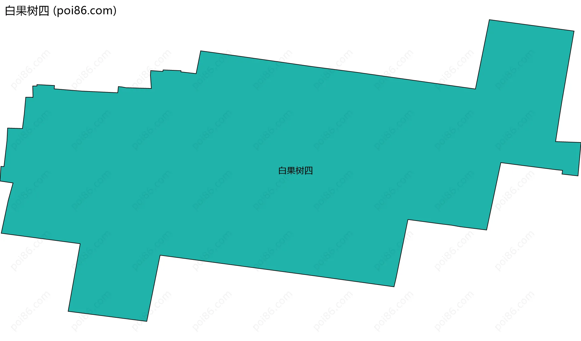 白果树四边界地图
