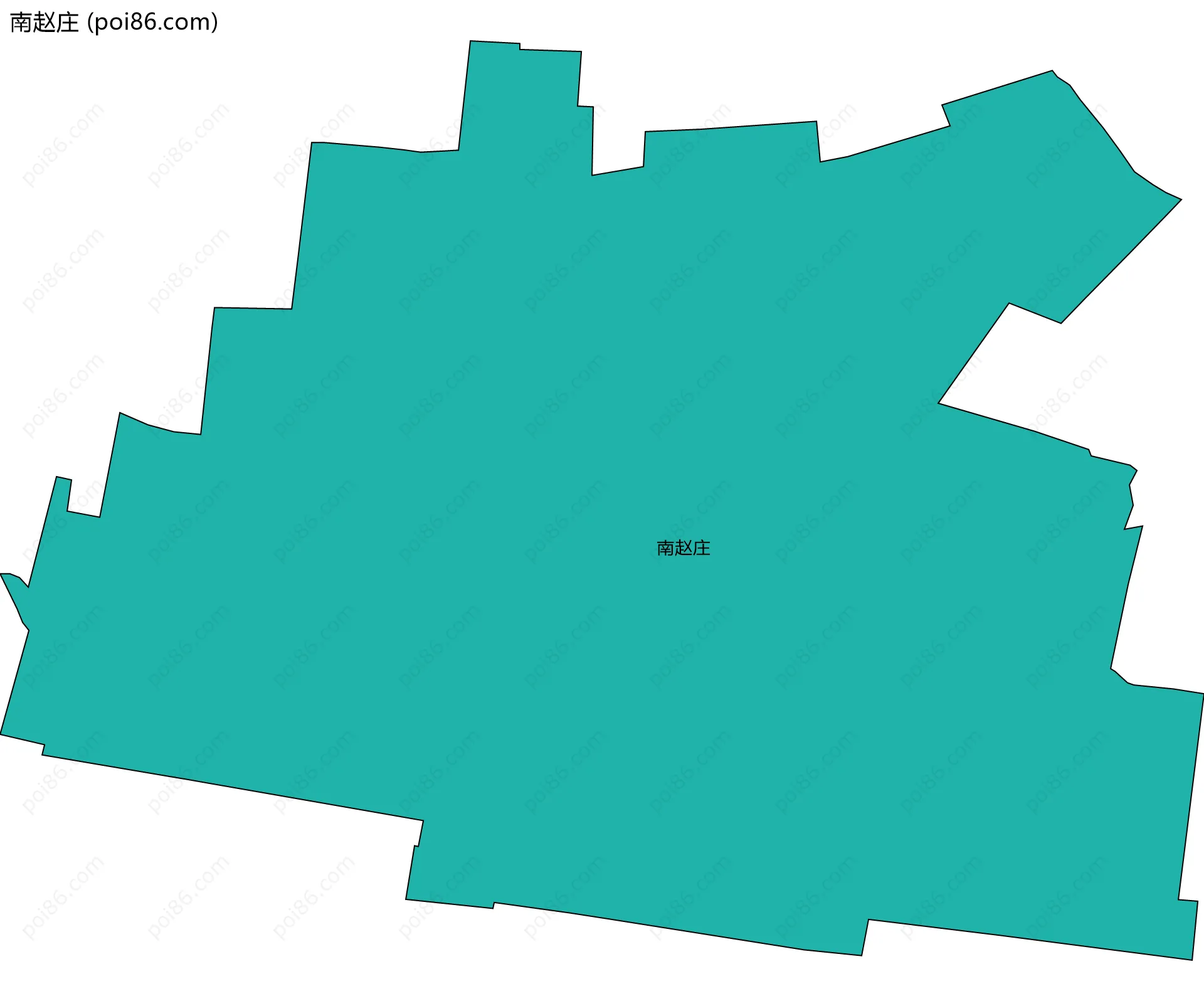 南赵庄边界地图
