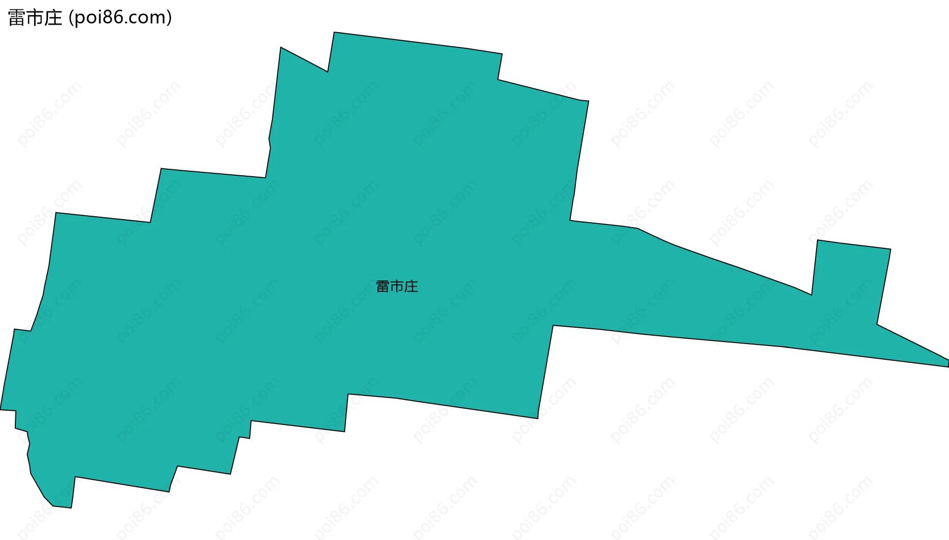 雷市庄边界地图