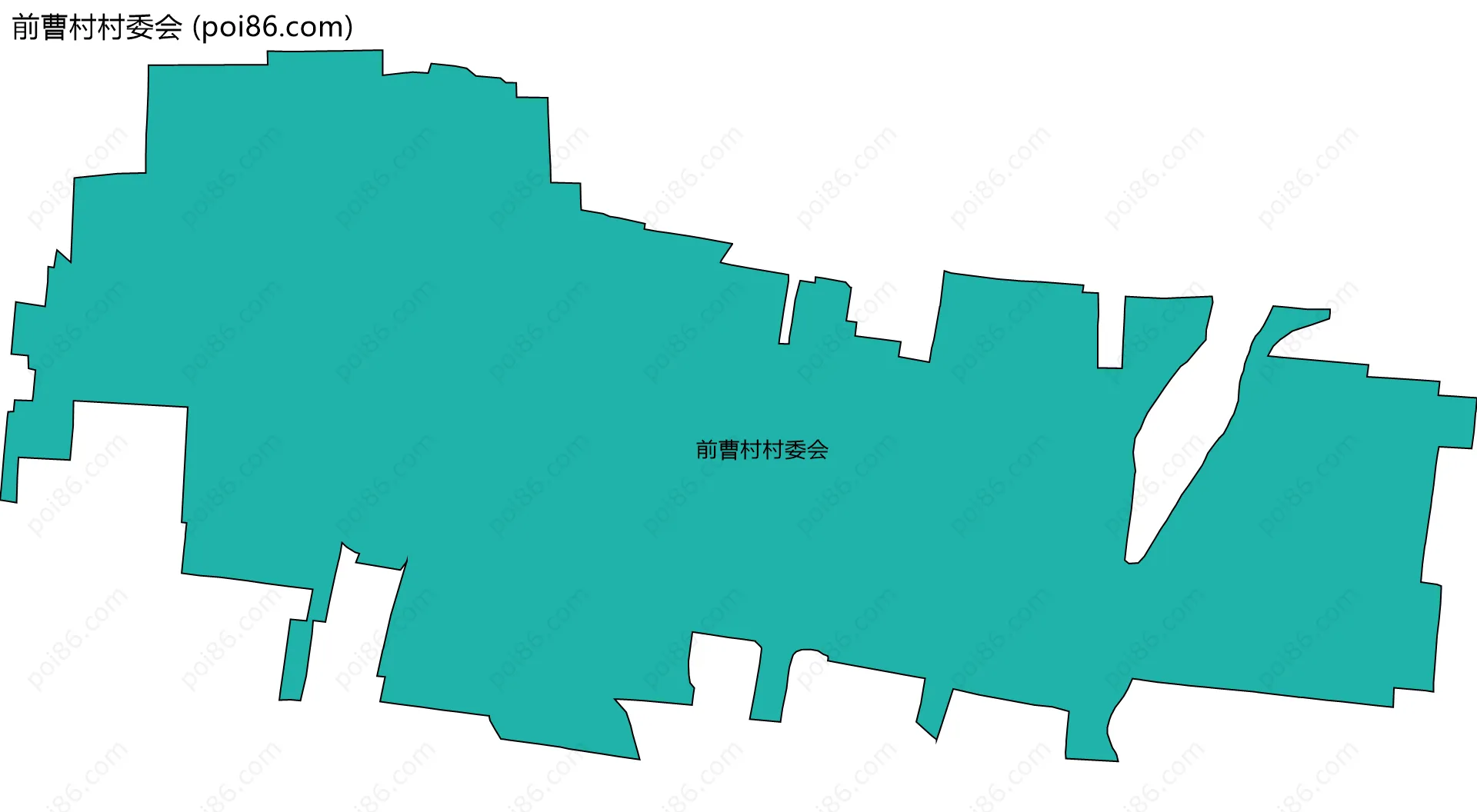 前曹村村委会边界地图