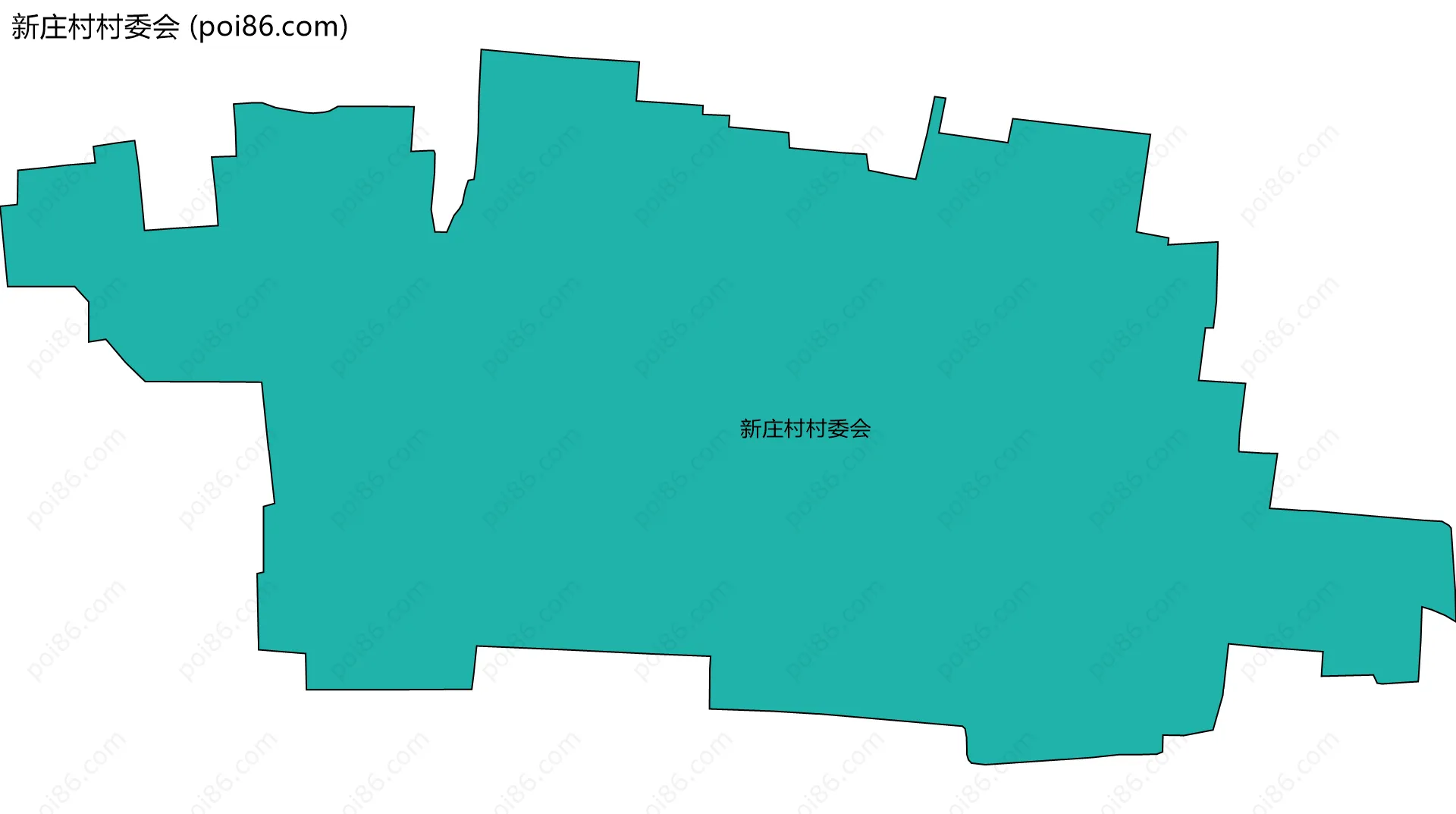 新庄村村委会边界地图