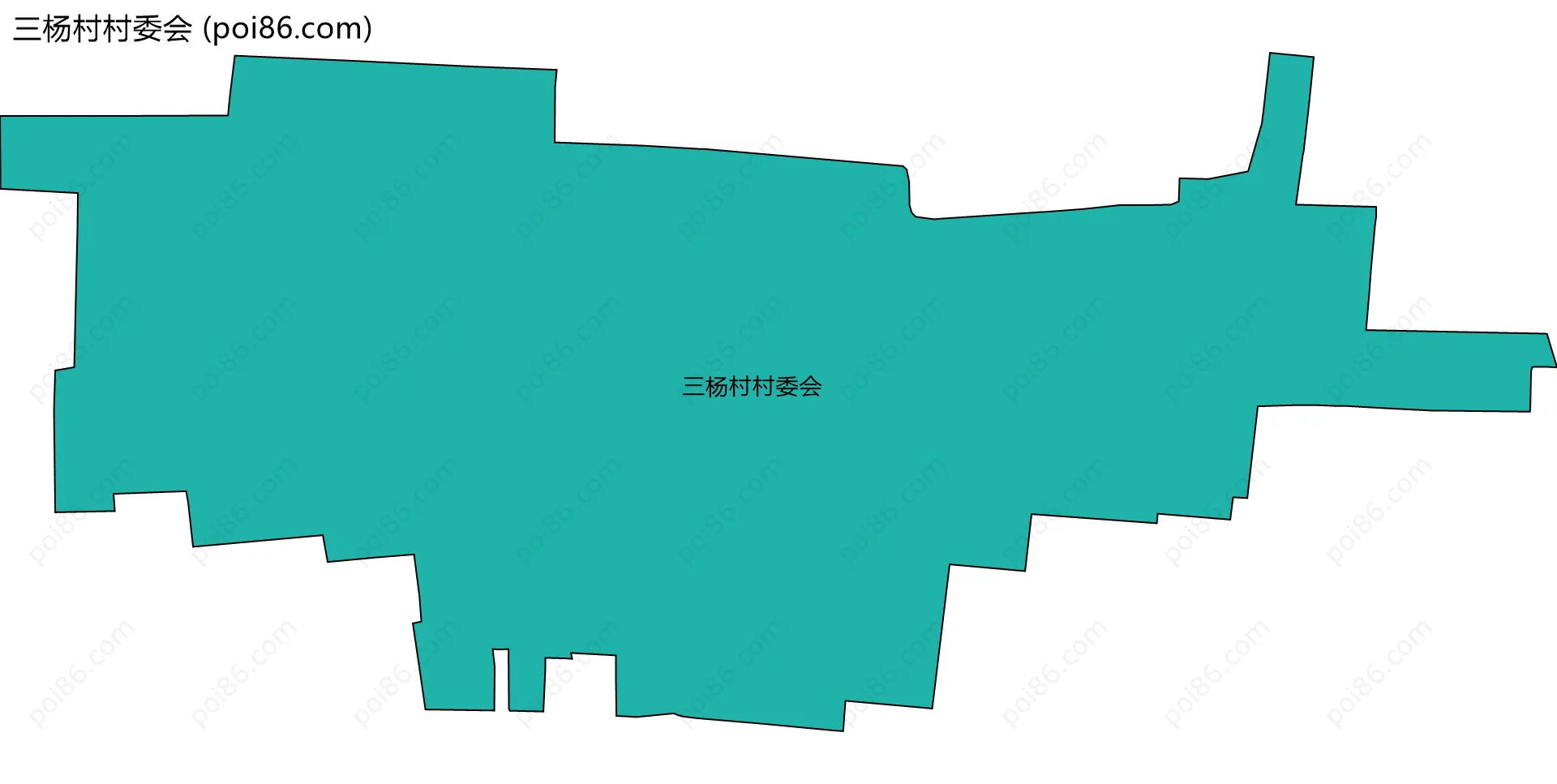 三杨村村委会边界地图