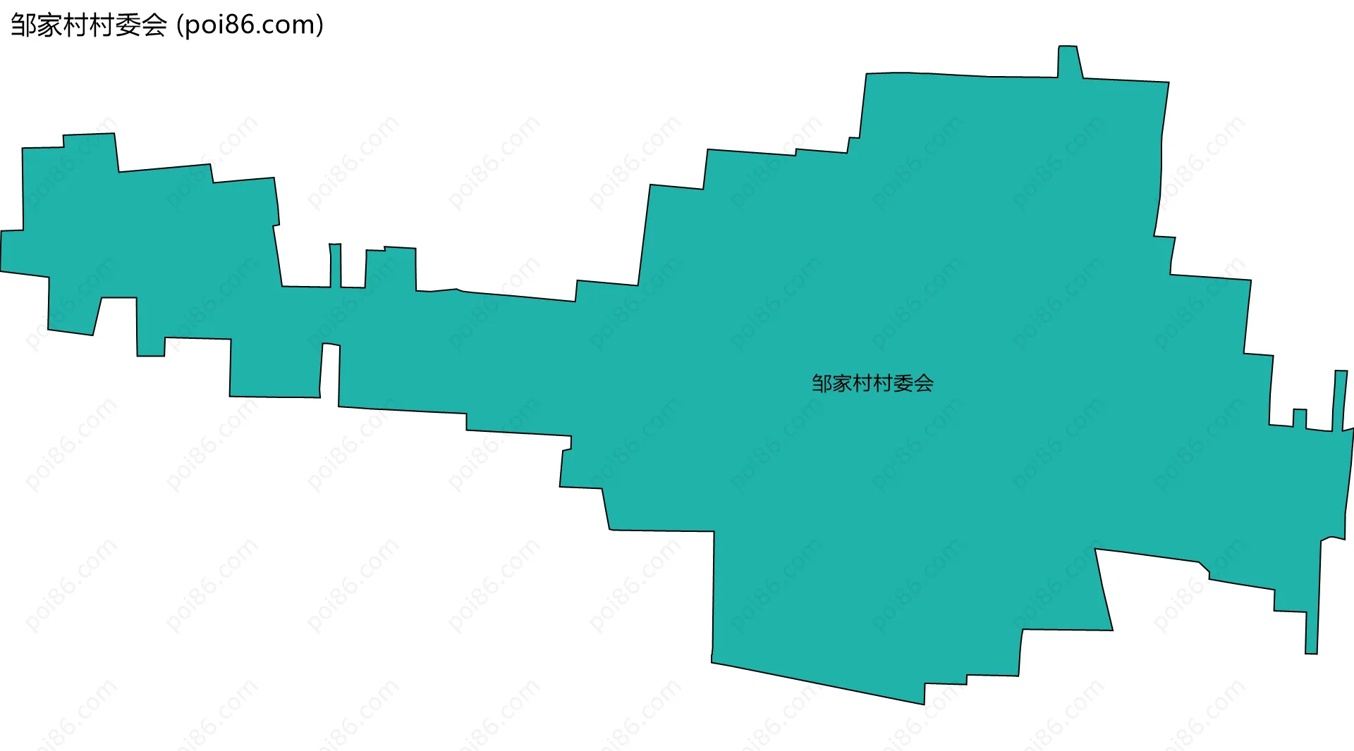 邹家村村委会边界地图