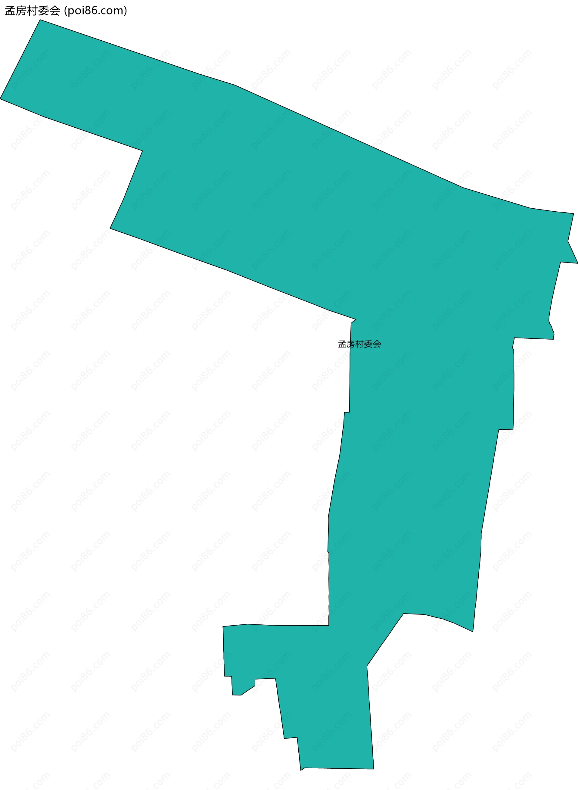 孟房村委会边界地图