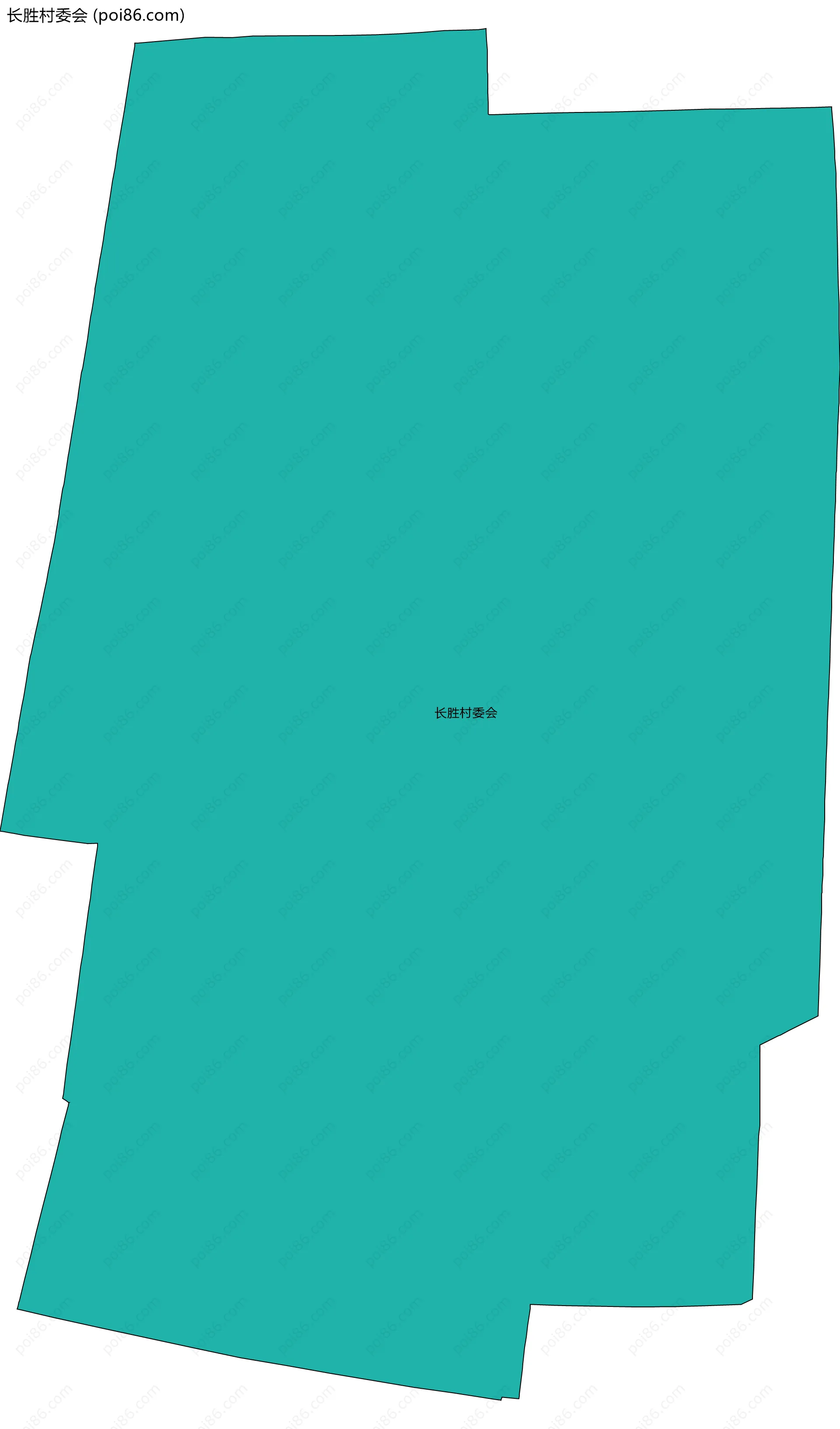 长胜村委会边界地图