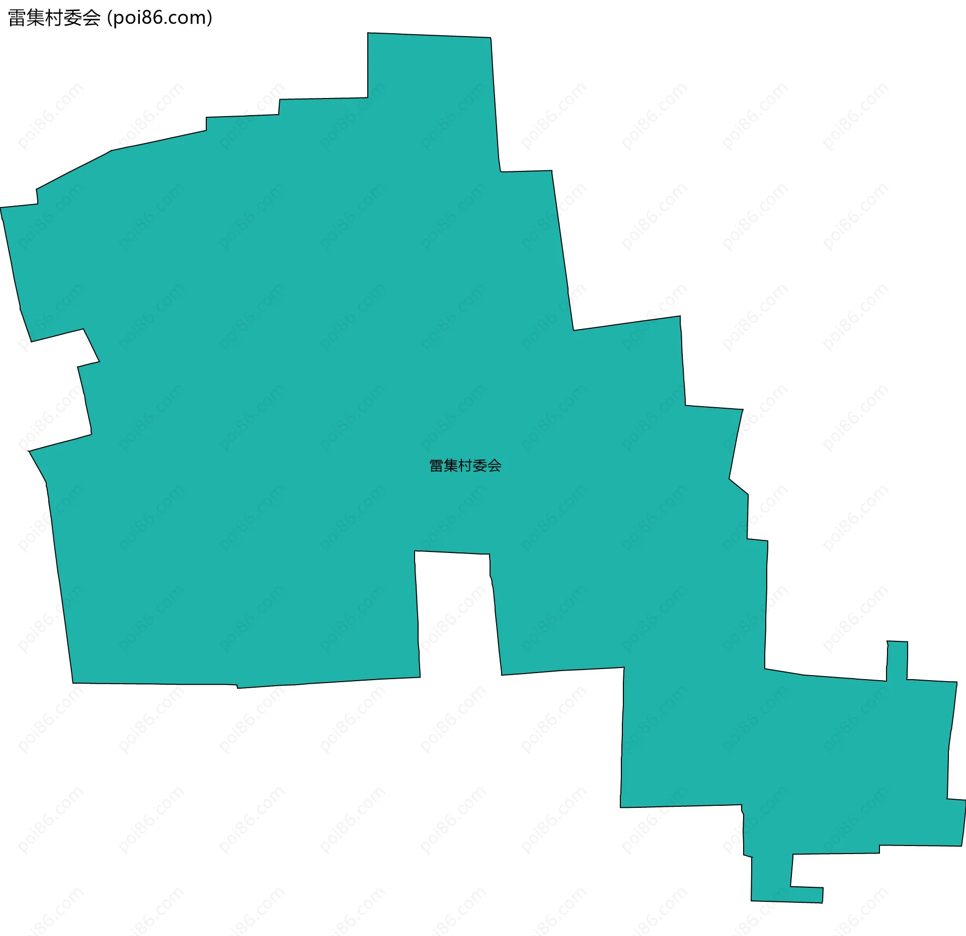雷集村委会边界地图