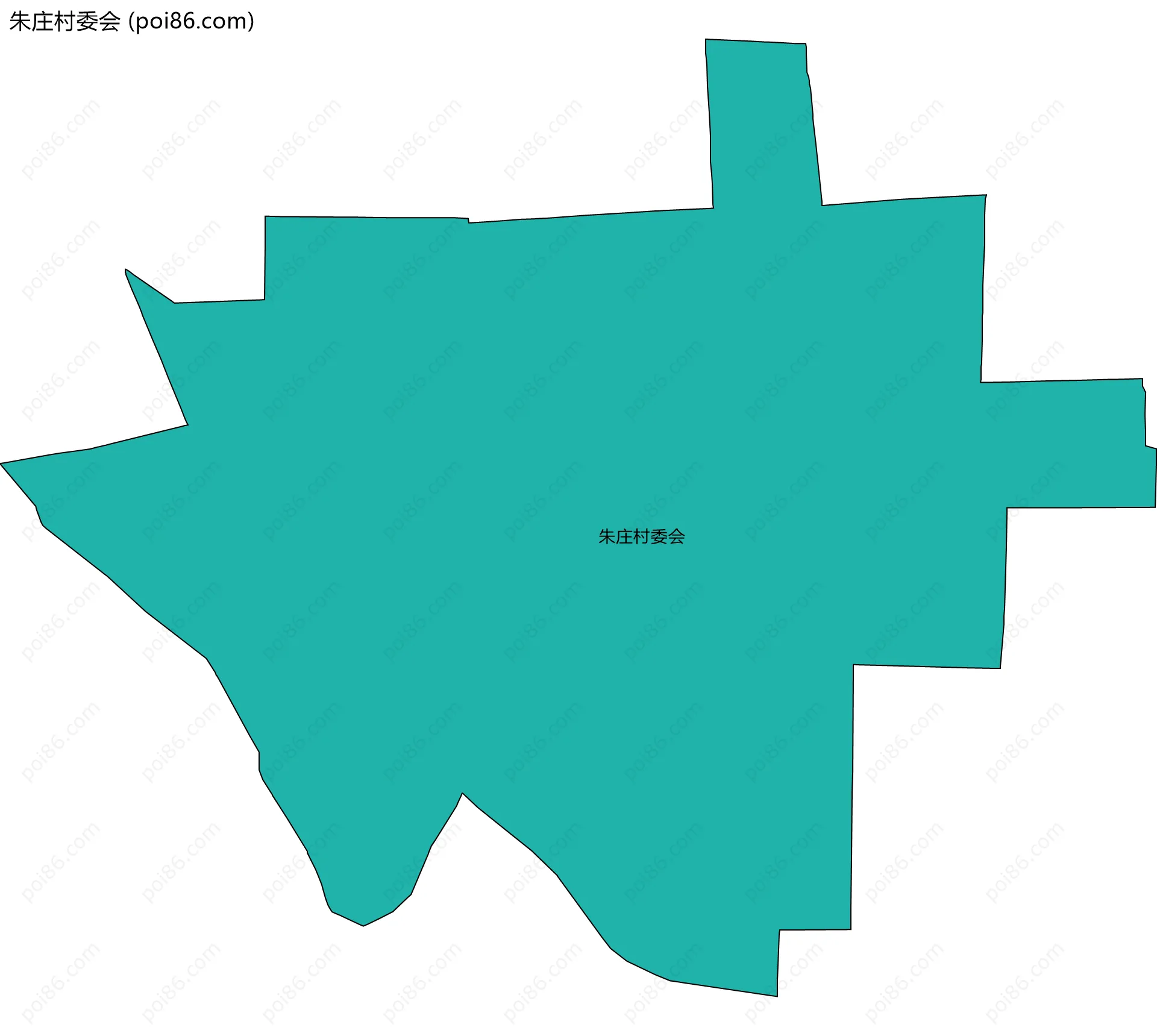 朱庄村委会边界地图