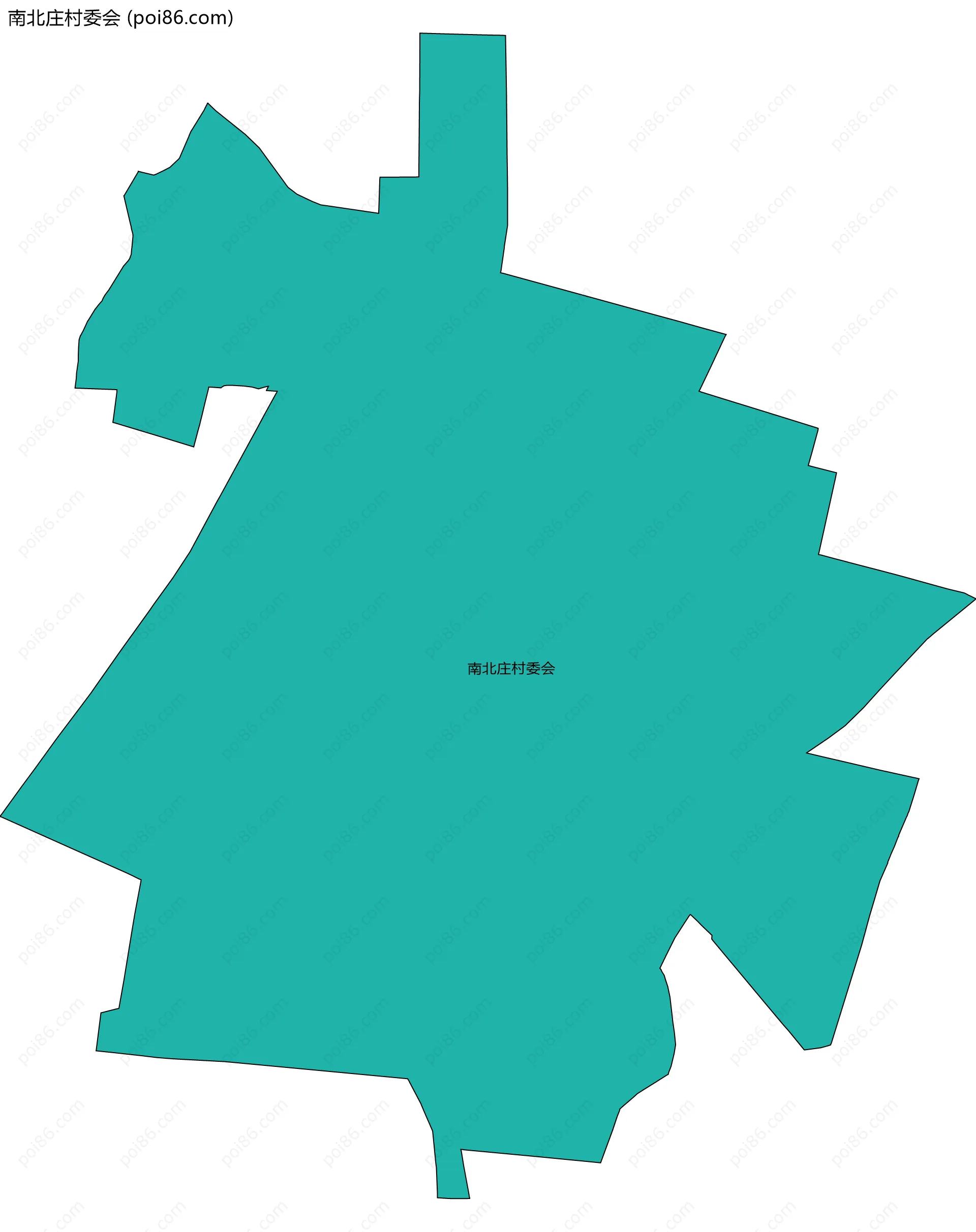 南北庄村委会边界地图