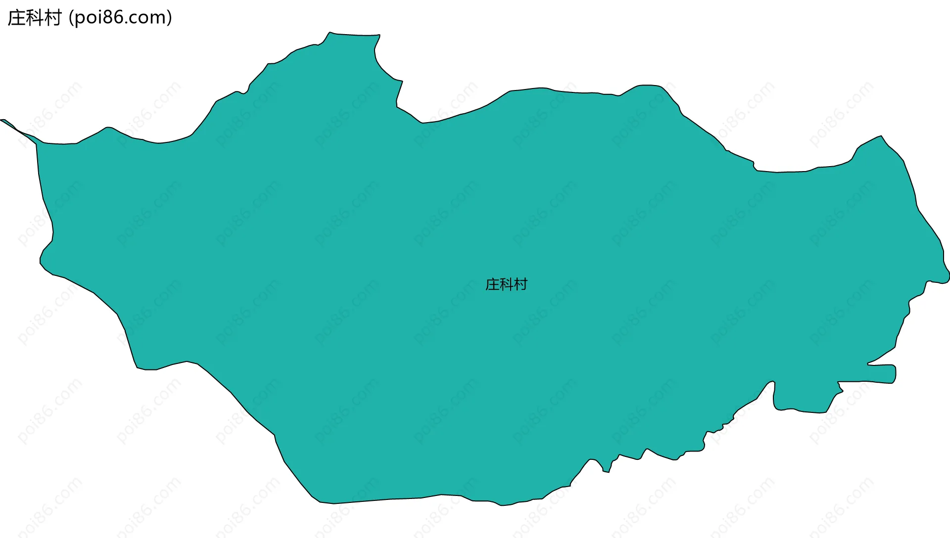 庄科村边界地图