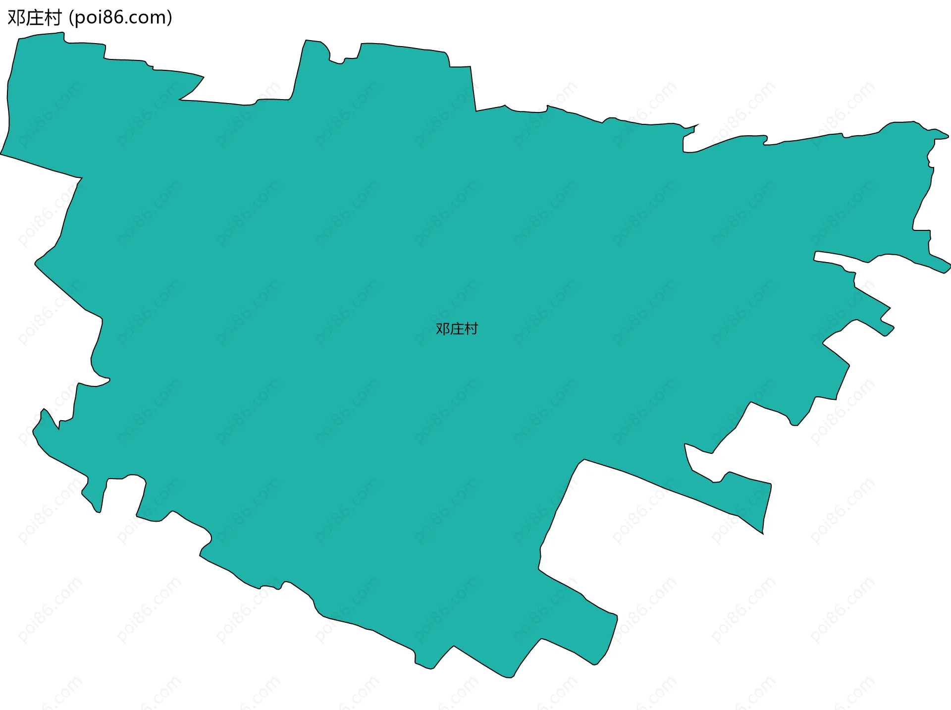 邓庄村边界地图