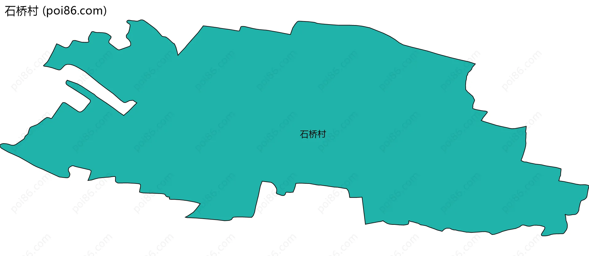 石桥村边界地图