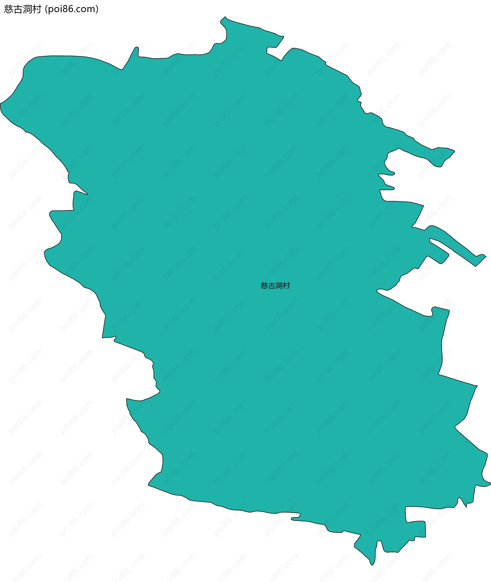 慈古洞村边界地图