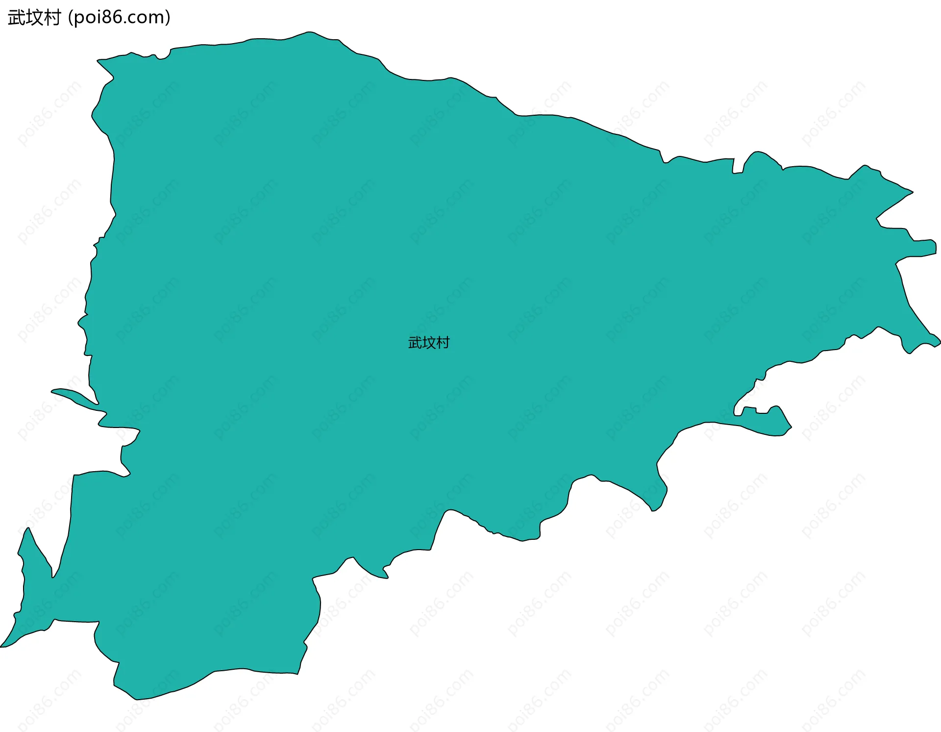 武坟村边界地图