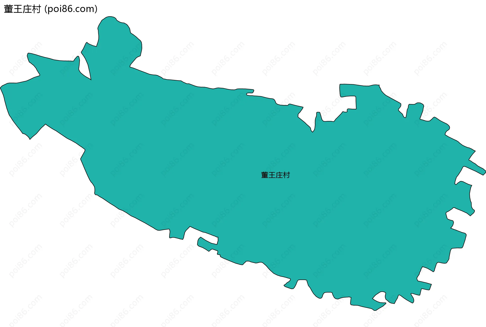 董王庄村边界地图